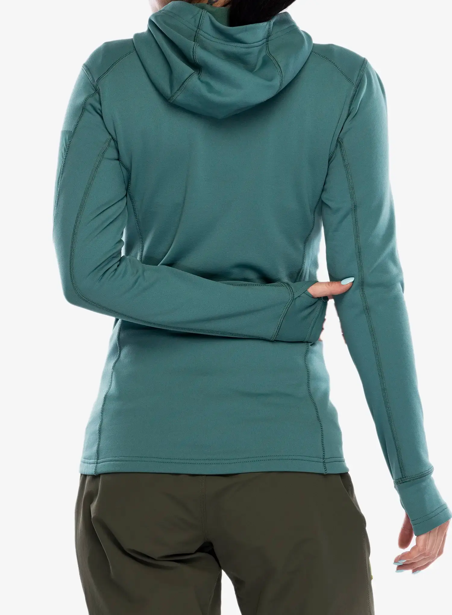 Кофта флісова жіноча Rab Modulus Hoody - eucalyptus