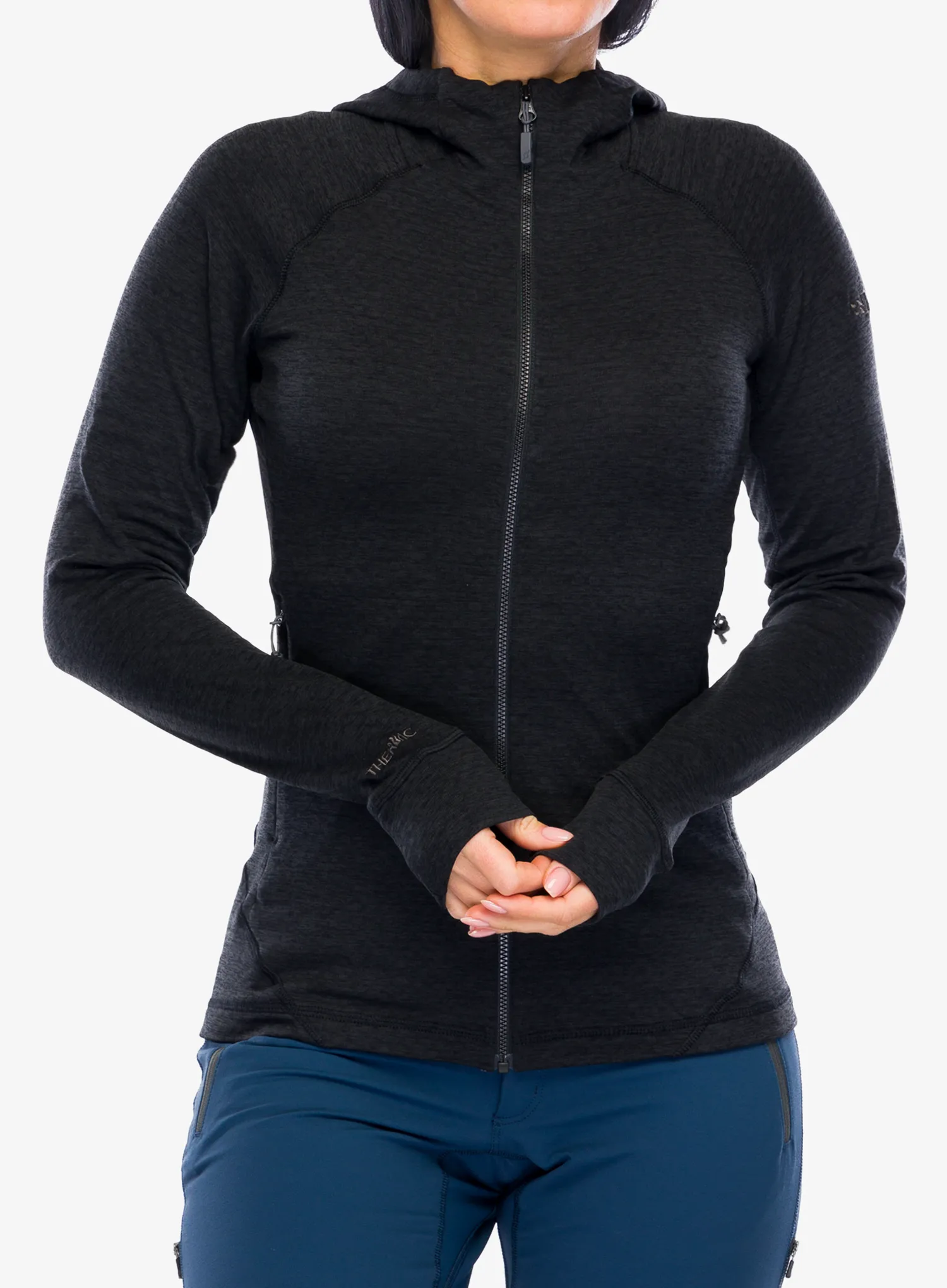 Кофта з каптуром жіноча Rab Nexus Hoody - black