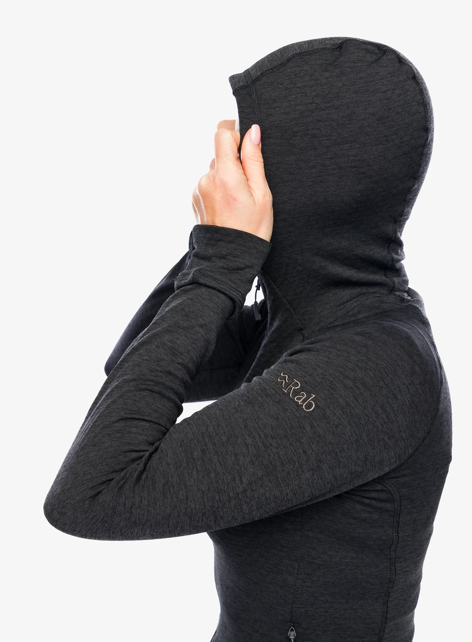 Кофта з каптуром жіноча Rab Nexus Hoody - black