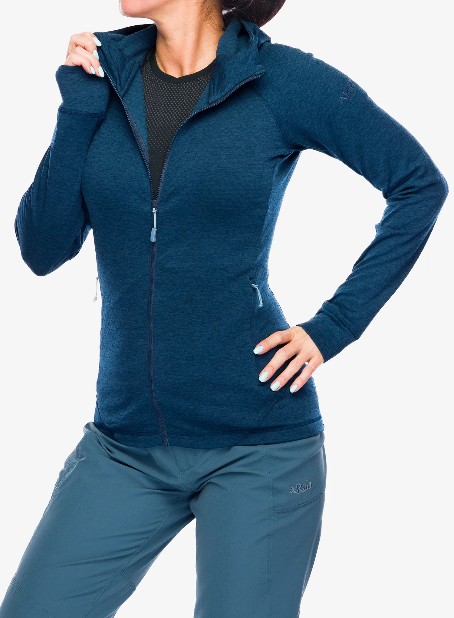 Кофта з каптуром жіноча Rab Nexus Hoody - deep ink