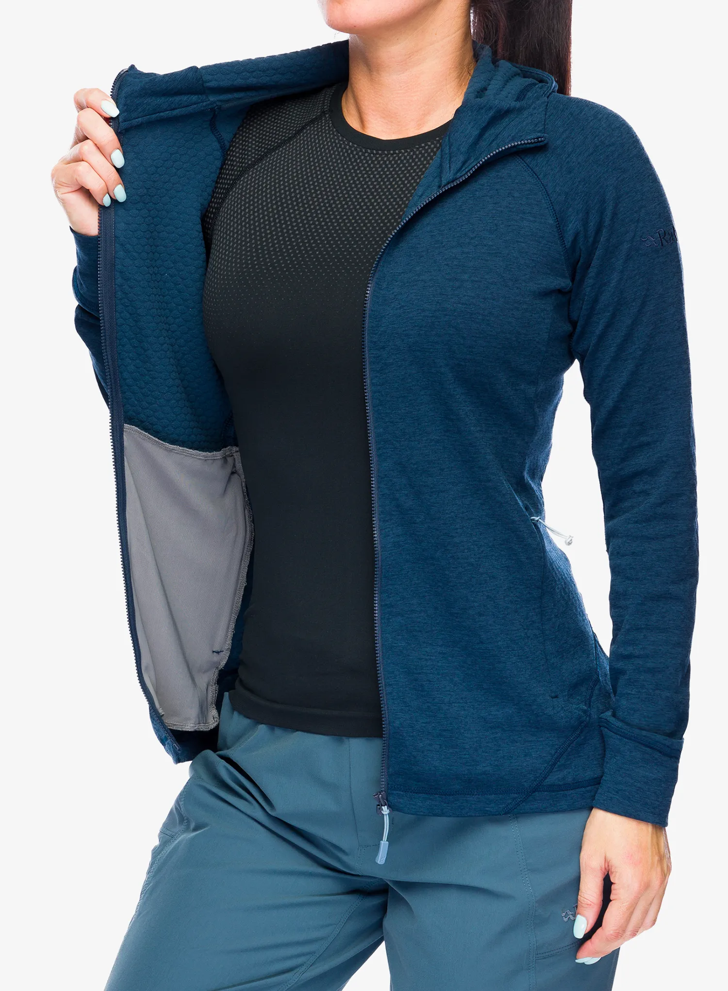 Кофта з каптуром жіноча Rab Nexus Hoody - deep ink