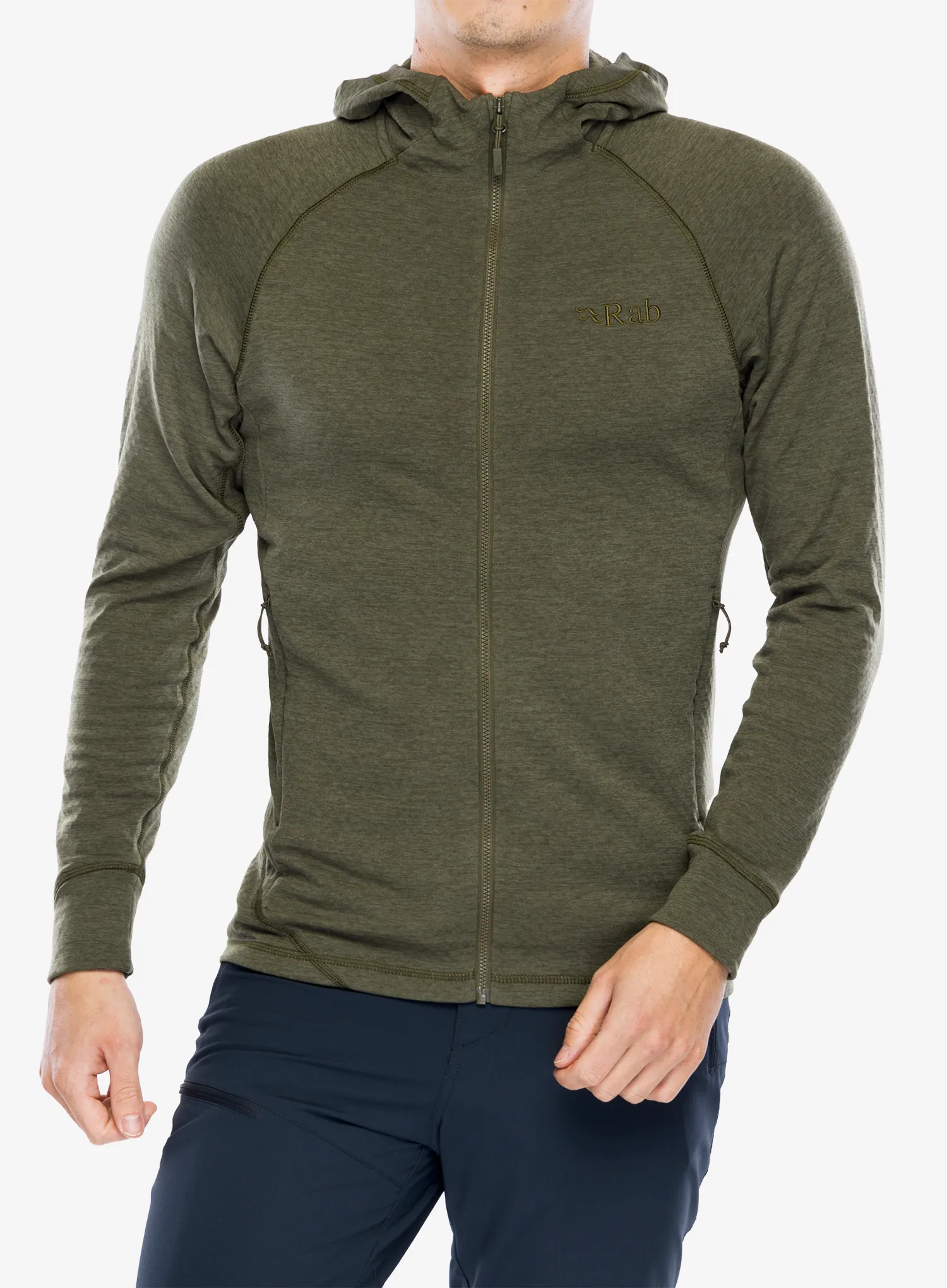Кофта з каптуром Rab Nexus Hoody - olive/olive