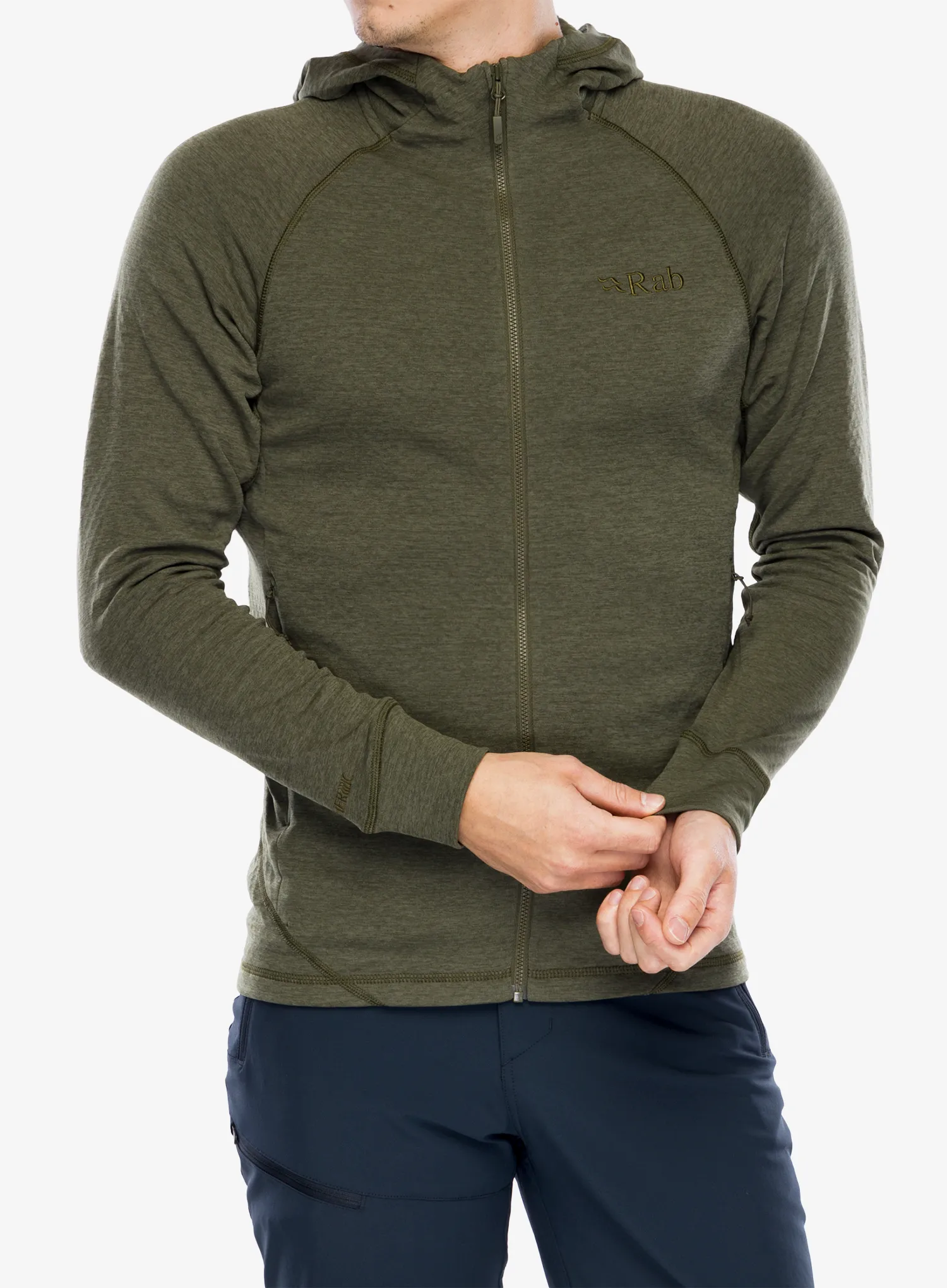 Кофта з каптуром Rab Nexus Hoody - olive/olive