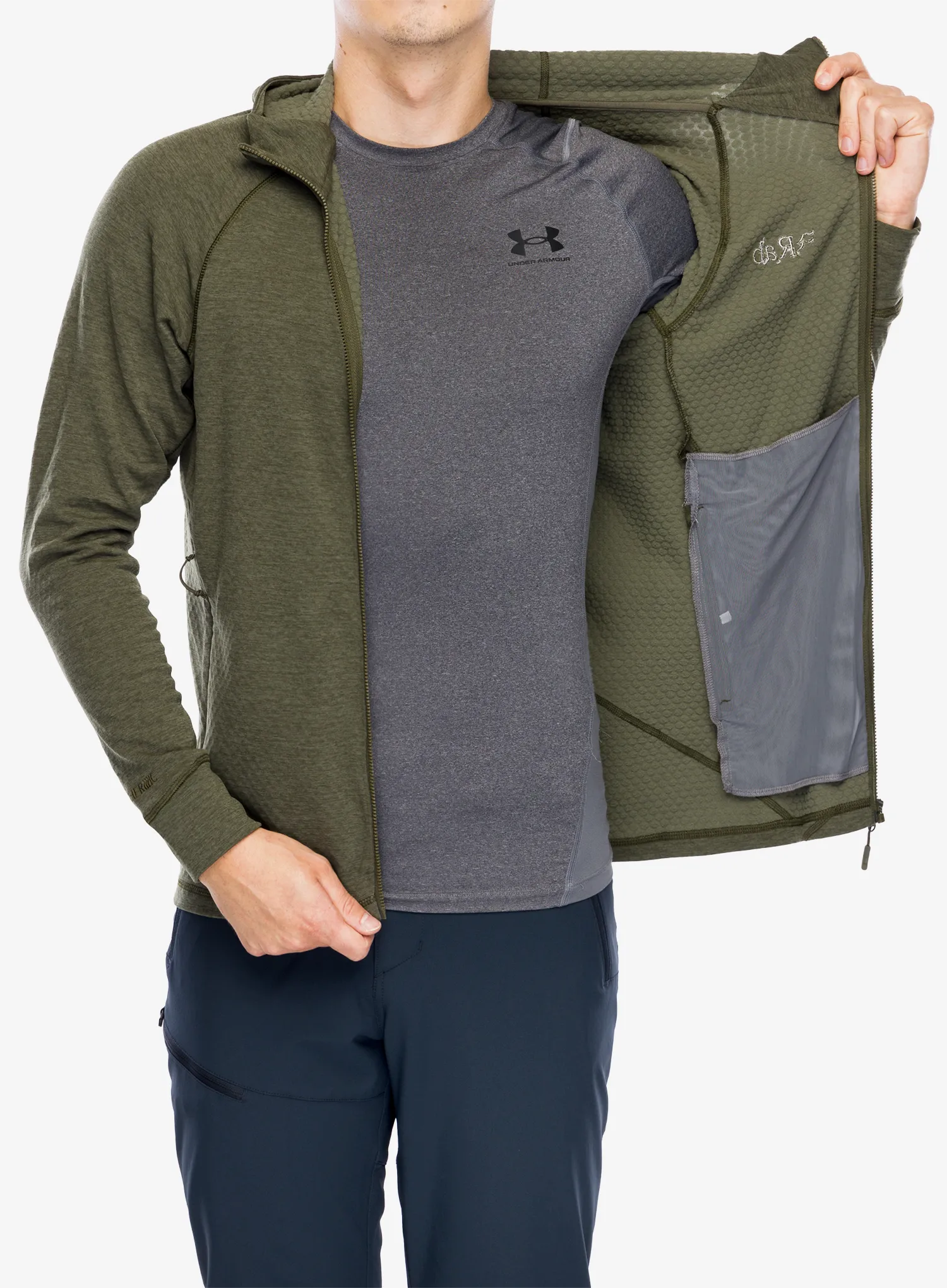 Кофта з каптуром Rab Nexus Hoody - olive/olive