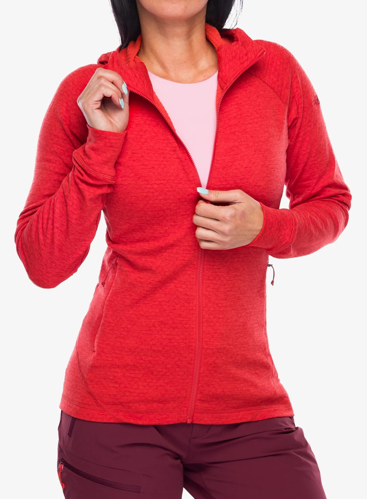 Кофта з каптуром жіноча Rab Nexus Hoody - red grapefruit