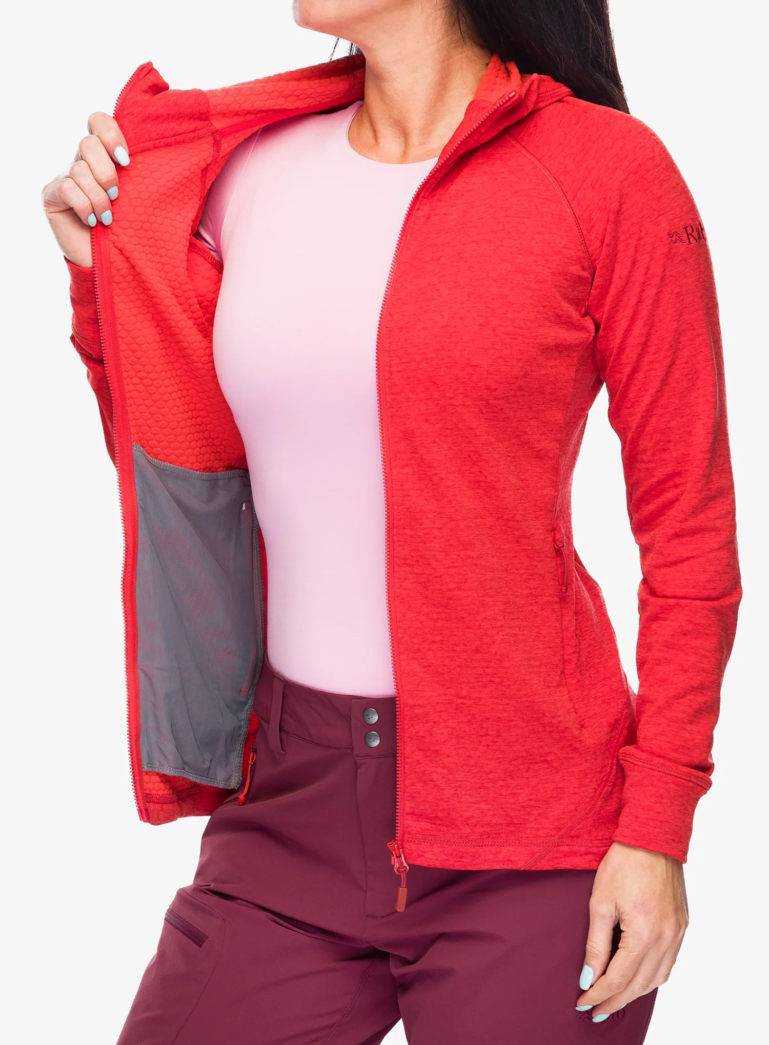 Кофта з каптуром жіноча Rab Nexus Hoody - red grapefruit