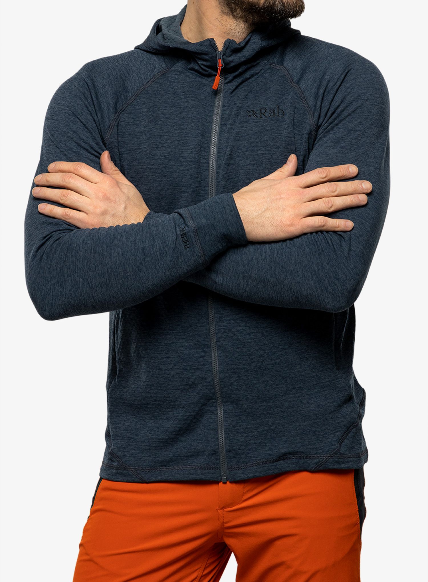 Кофта з каптуром Rab Nexus Hoody - steel