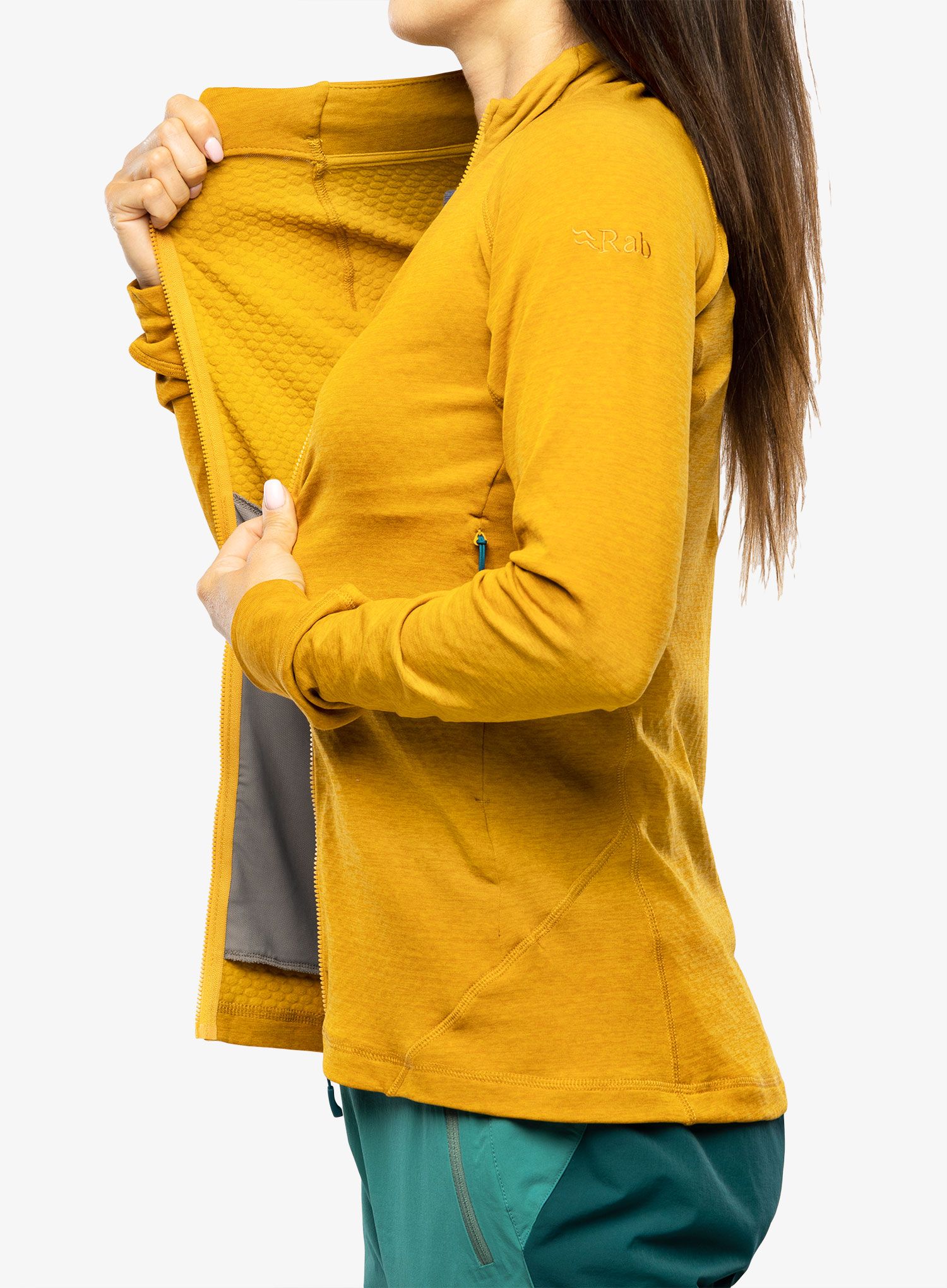 Кофта на замку жіноча Rab Nexus Jacket  - dark butternut