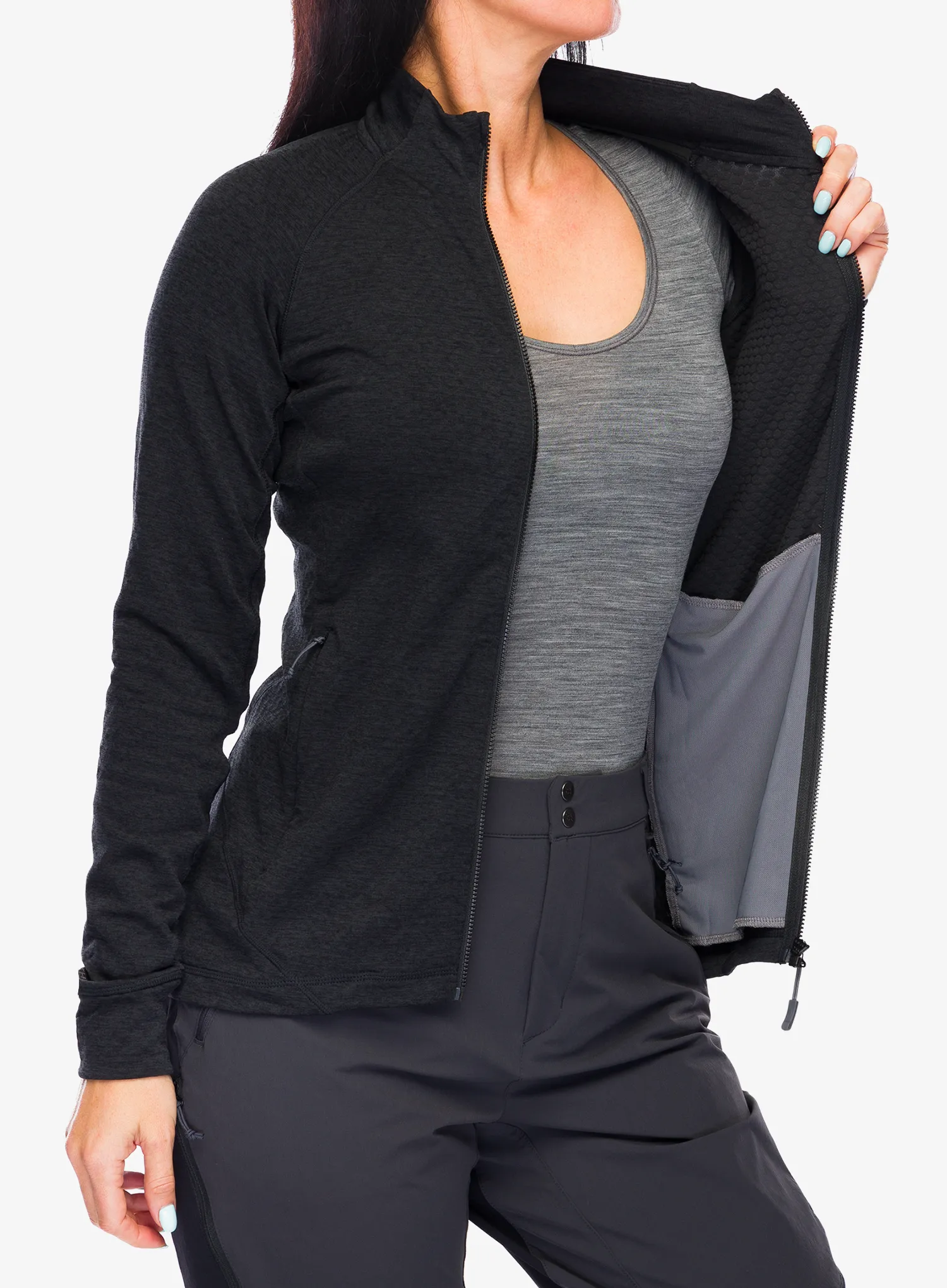 Кофта на замку жіноча Rab Nexus Jacket - black