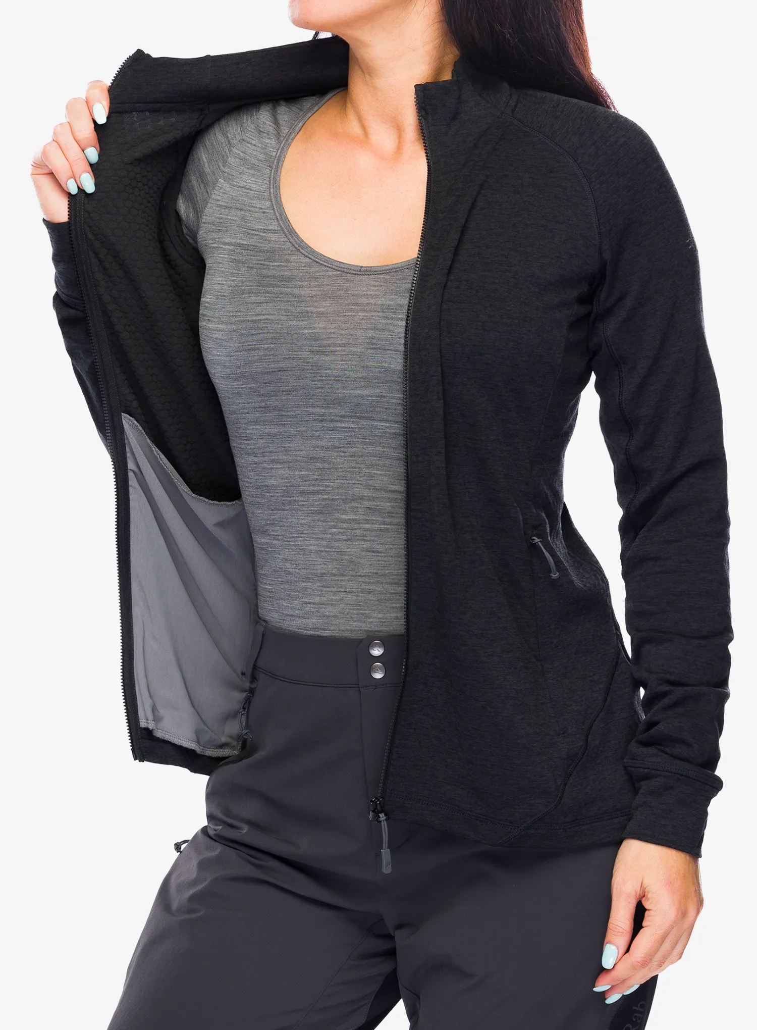Кофта на замку жіноча Rab Nexus Jacket - black