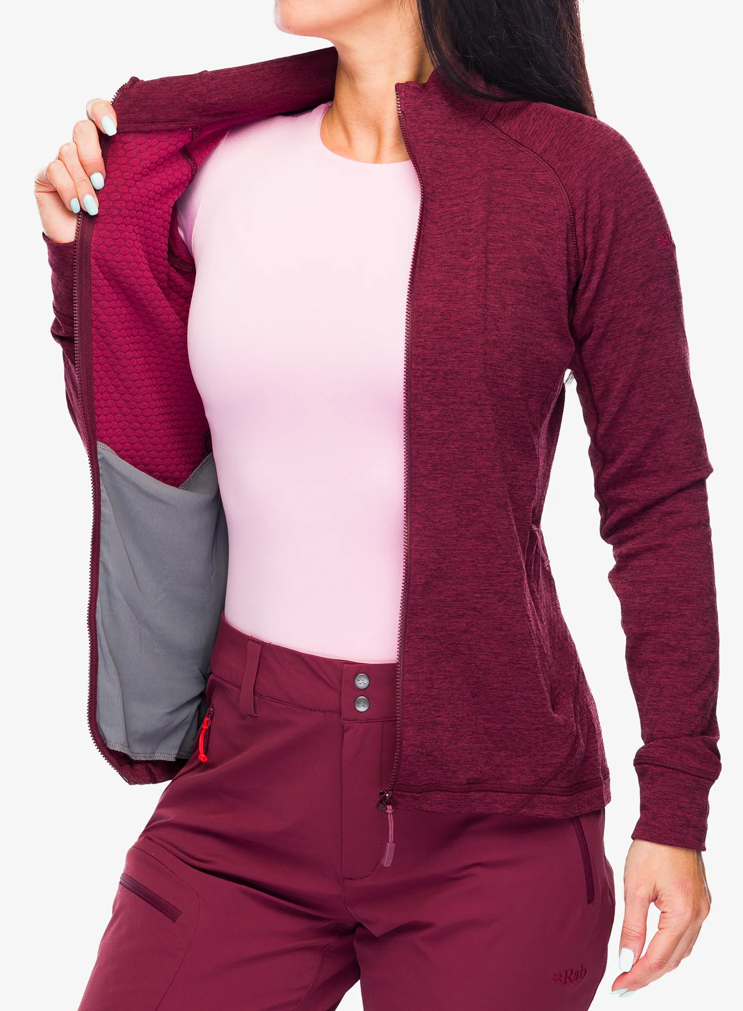 Кофта на замку жіноча Rab Nexus Jacket - deep heather