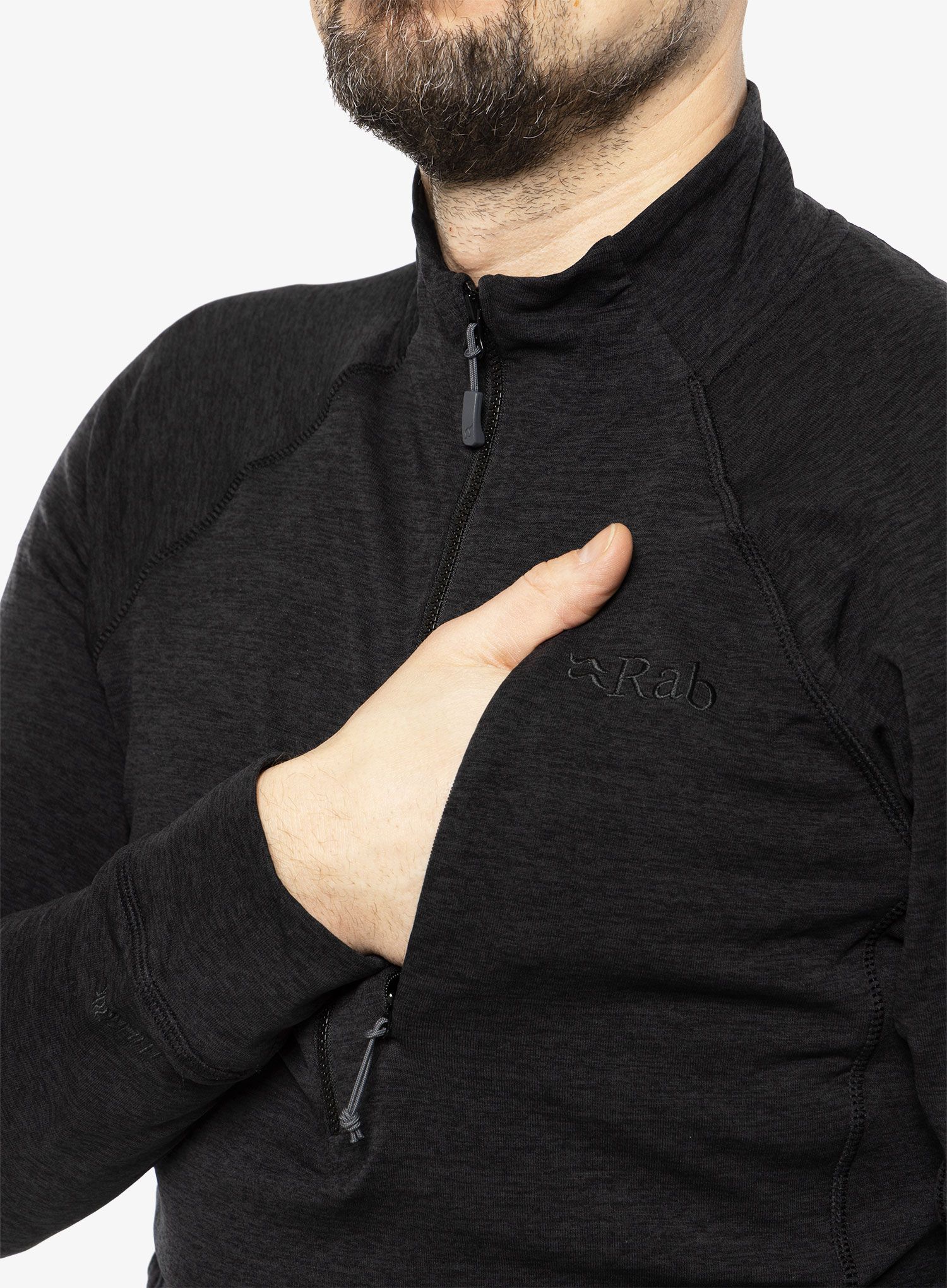 Кофта на блискавці 1/2 Rab Nexus Pull-On - black