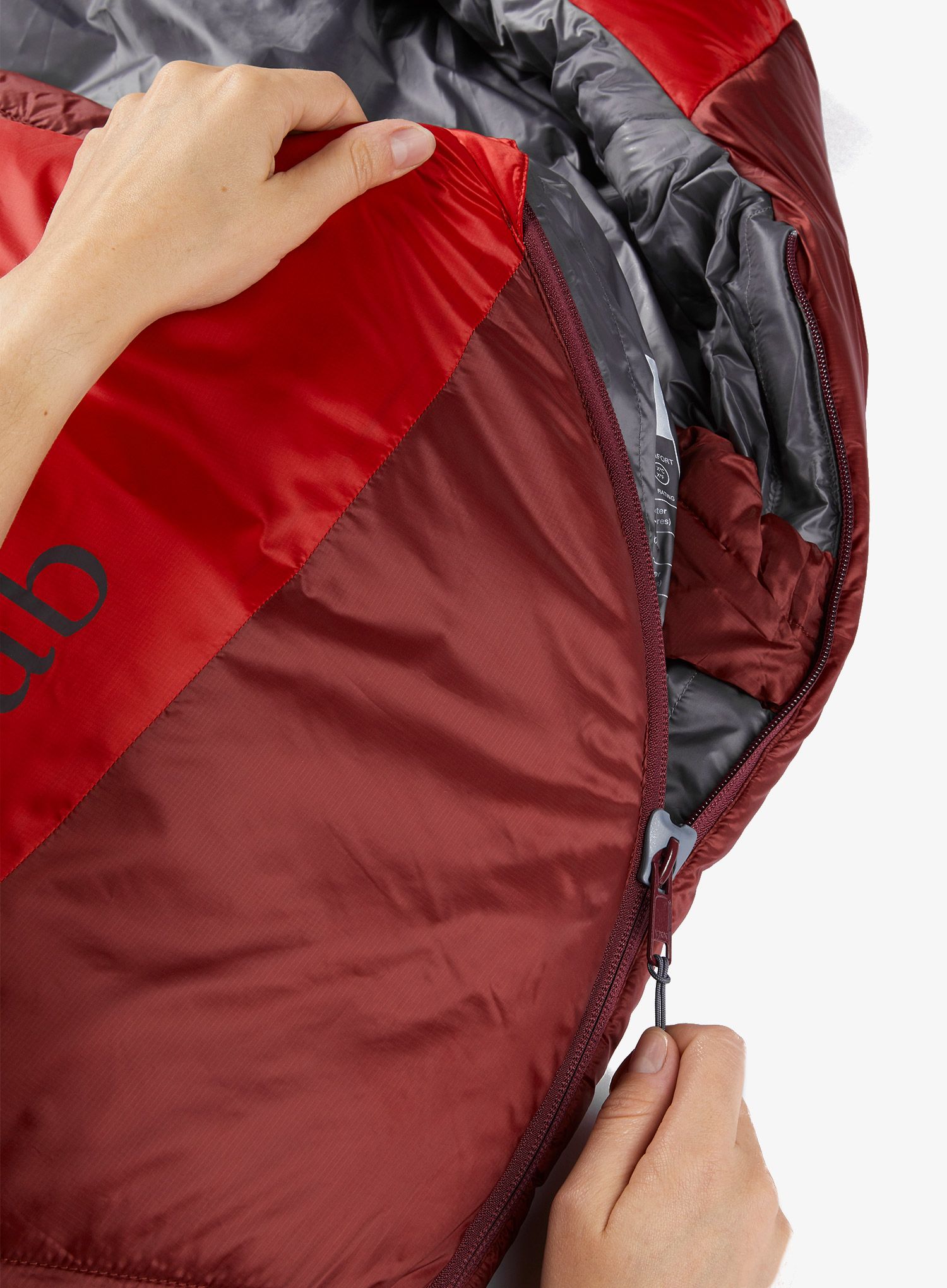 Спальний мішок жіночий Rab Solar Eco 3 (170 cm) - ascent red