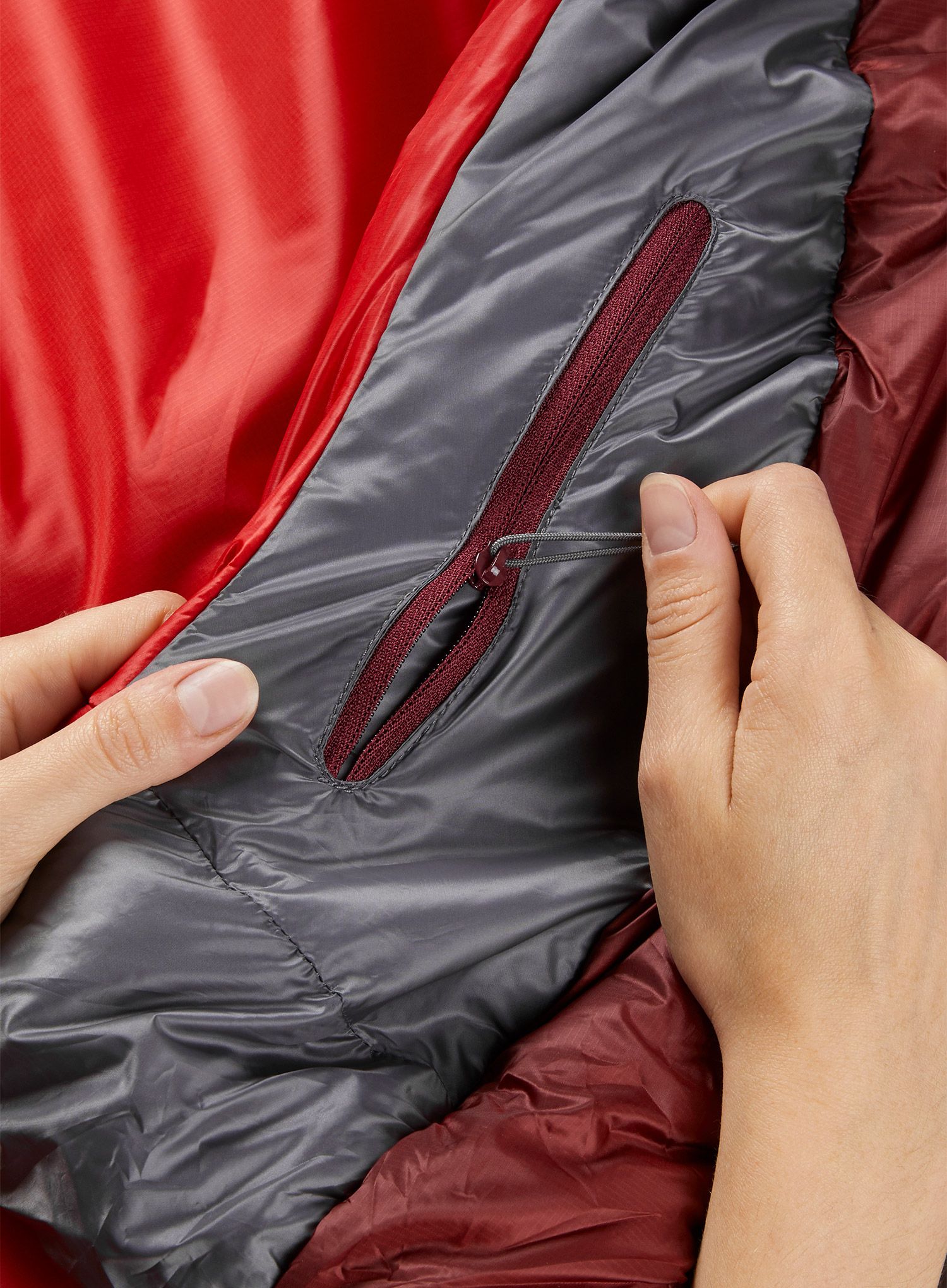 Спальний мішок жіночий Rab Solar Eco 3 (170 cm) - ascent red