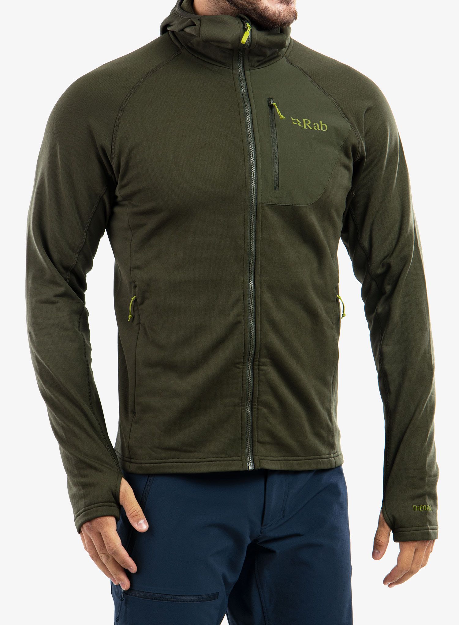 Кофта для скелелазіння Rab Superflux Hoody - army