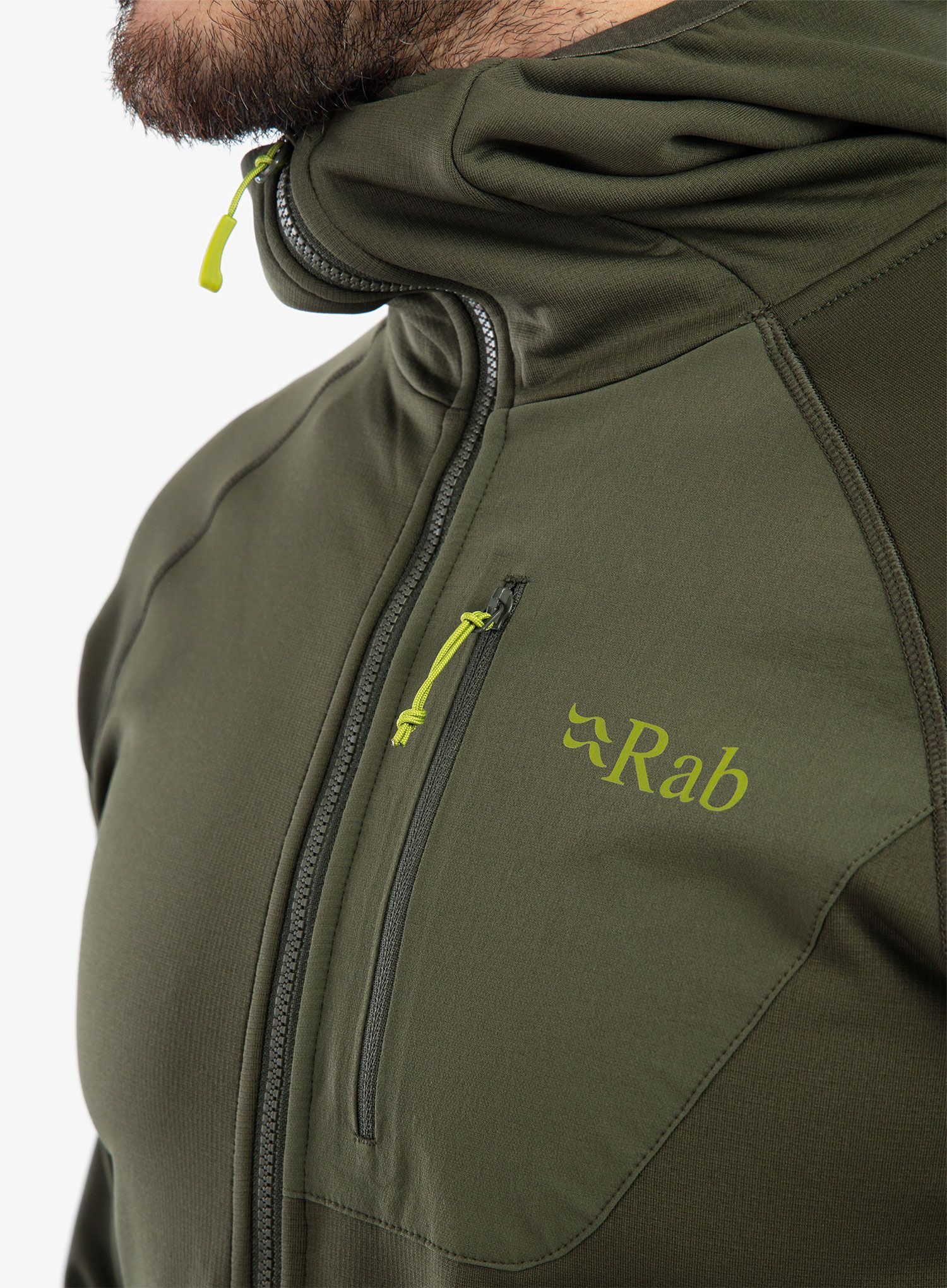 Кофта для скелелазіння Rab Superflux Hoody - army