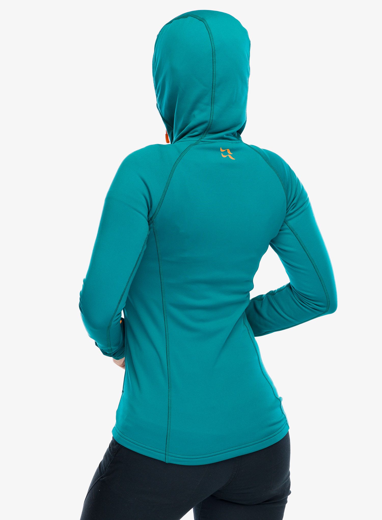 Кофта з каптуром жіноча Rab Superflux Hoody - atlantis/pine