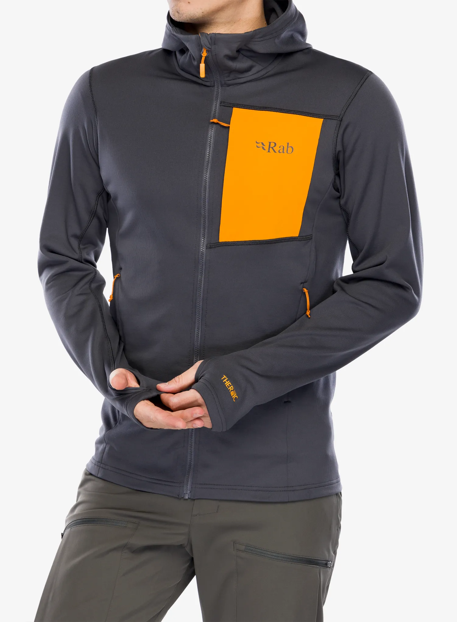 Кофта з каптуром Rab Superflux Hoody - graphene