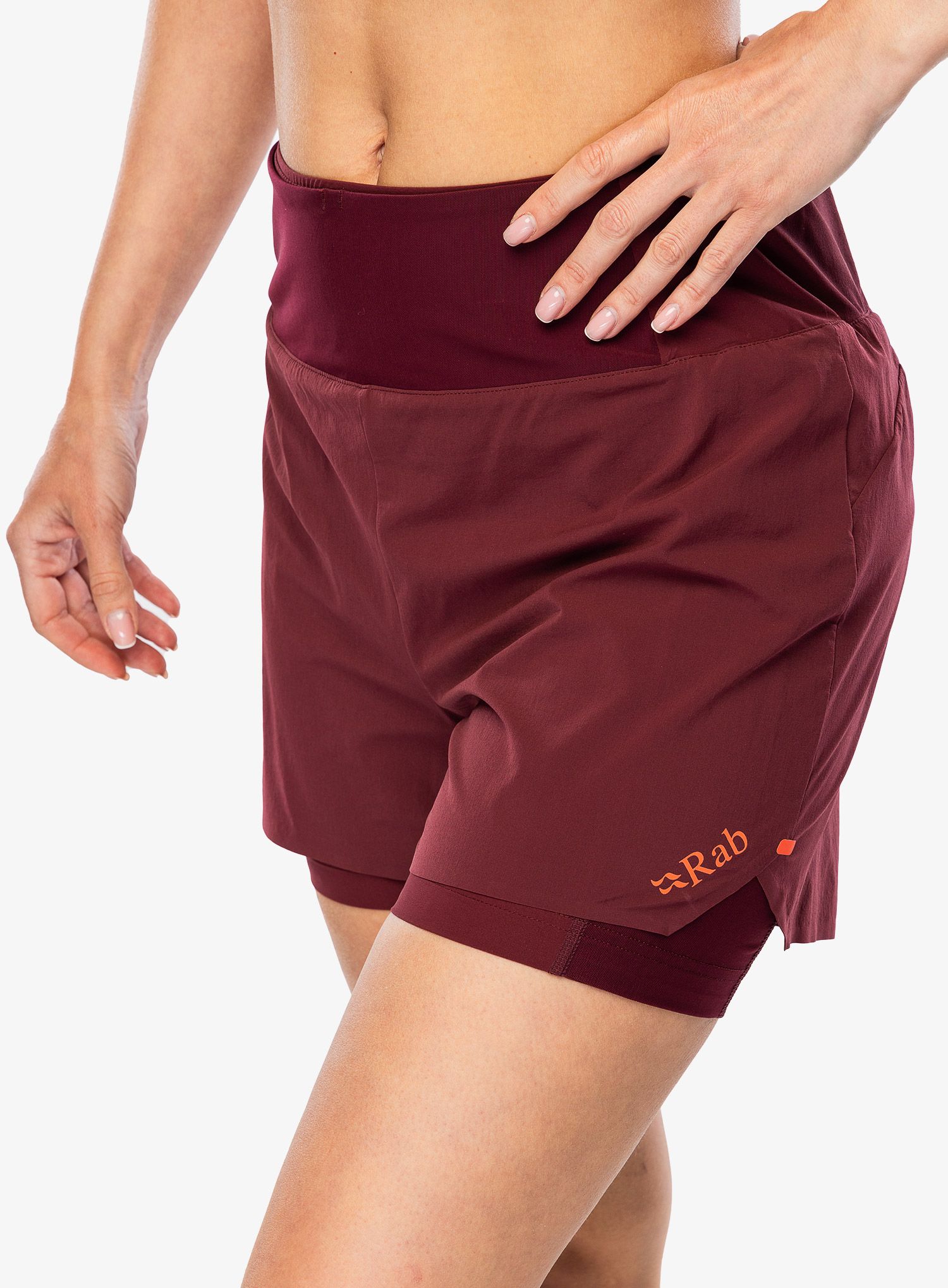 Шорти для бігу жіночі Rab Talus Trail Shorts - deep heather