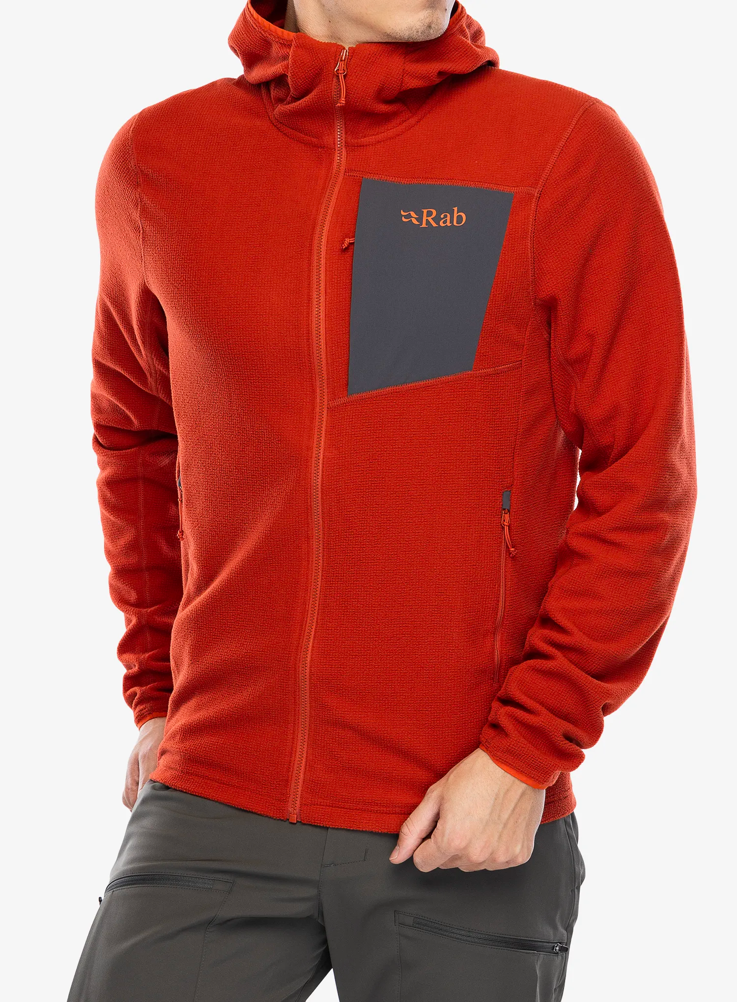 Кофта з каптуром Rab Tecton Hoody - red clay