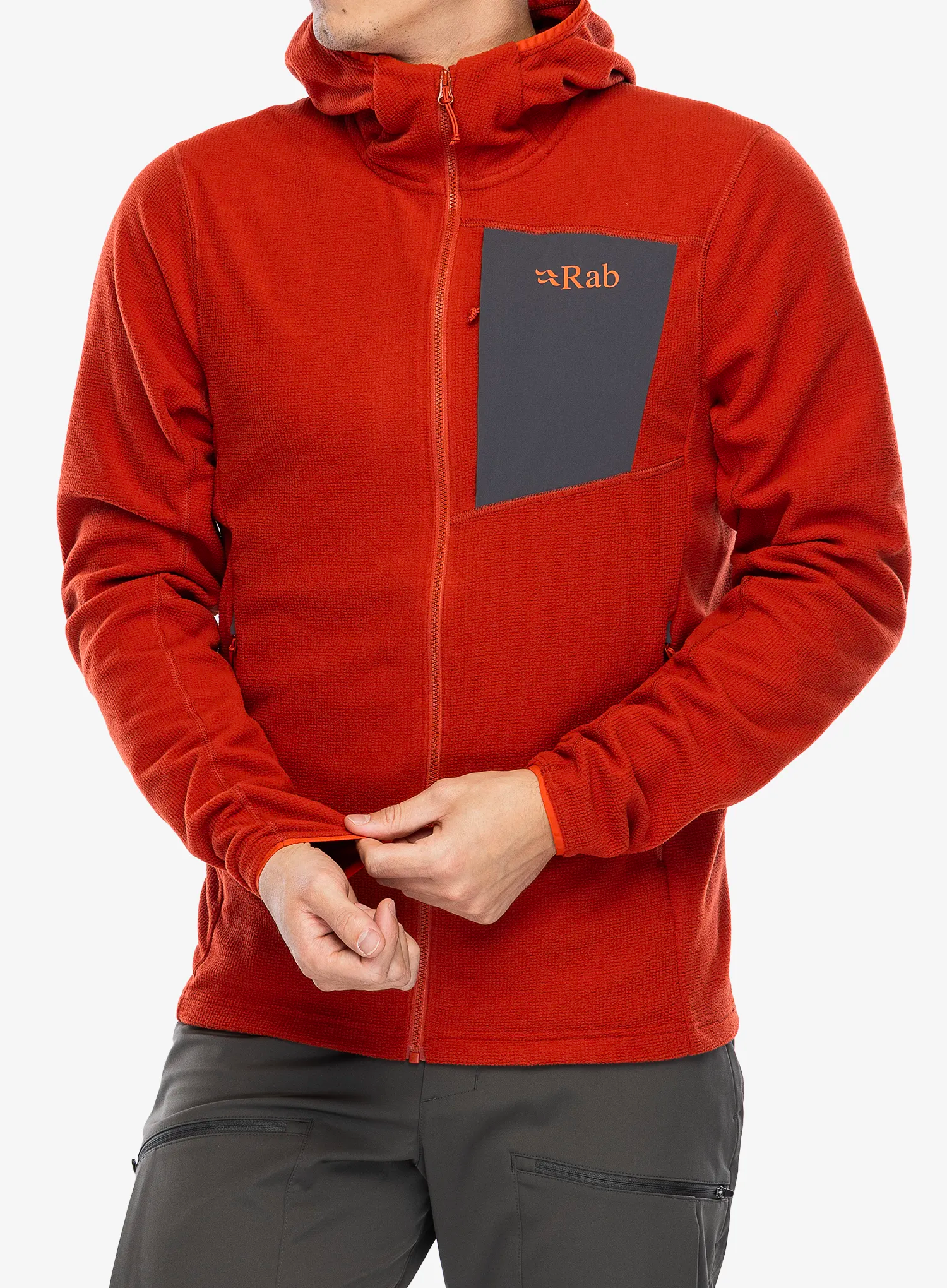 Кофта з каптуром Rab Tecton Hoody - red clay