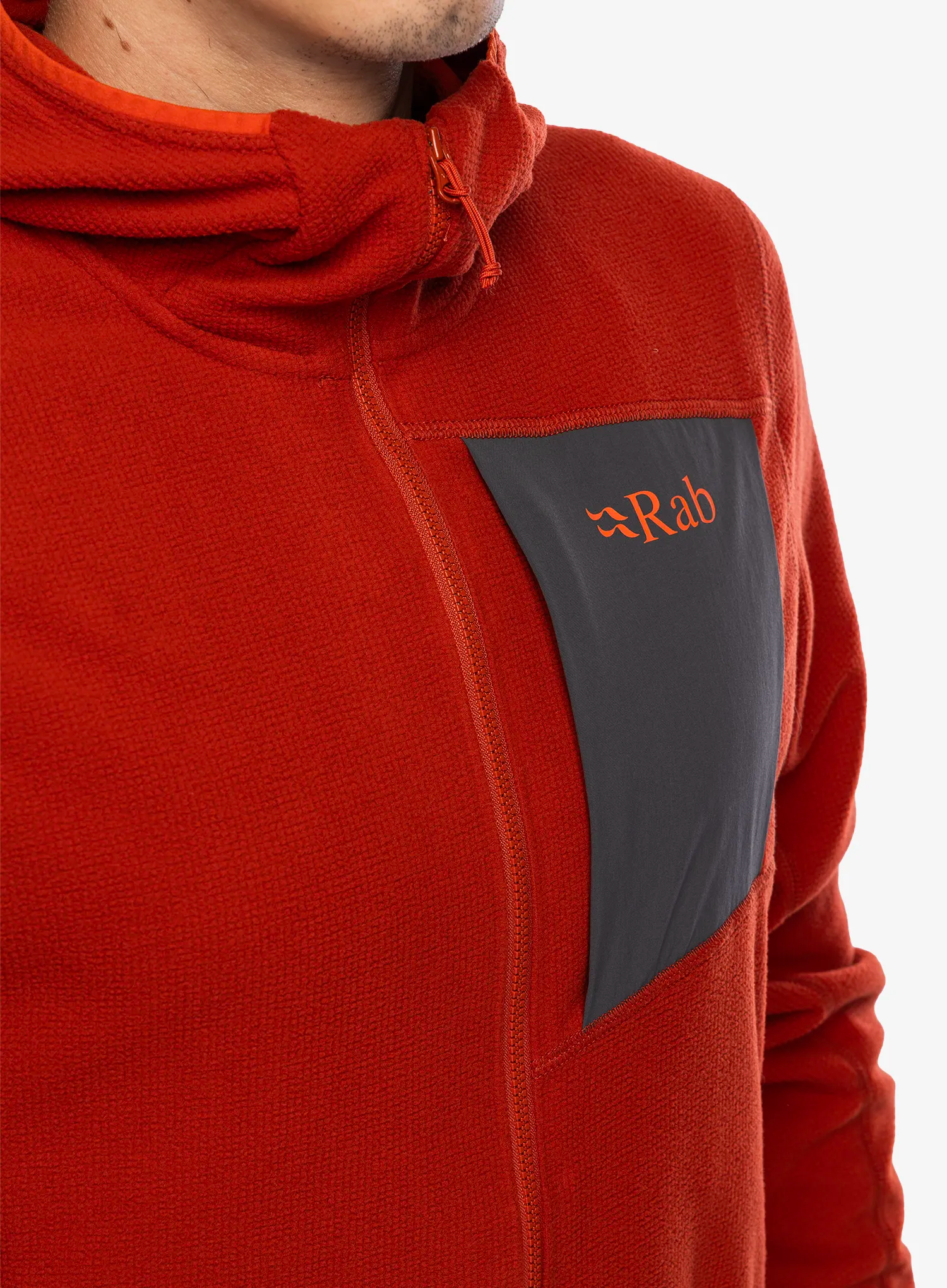 Кофта з каптуром Rab Tecton Hoody - red clay
