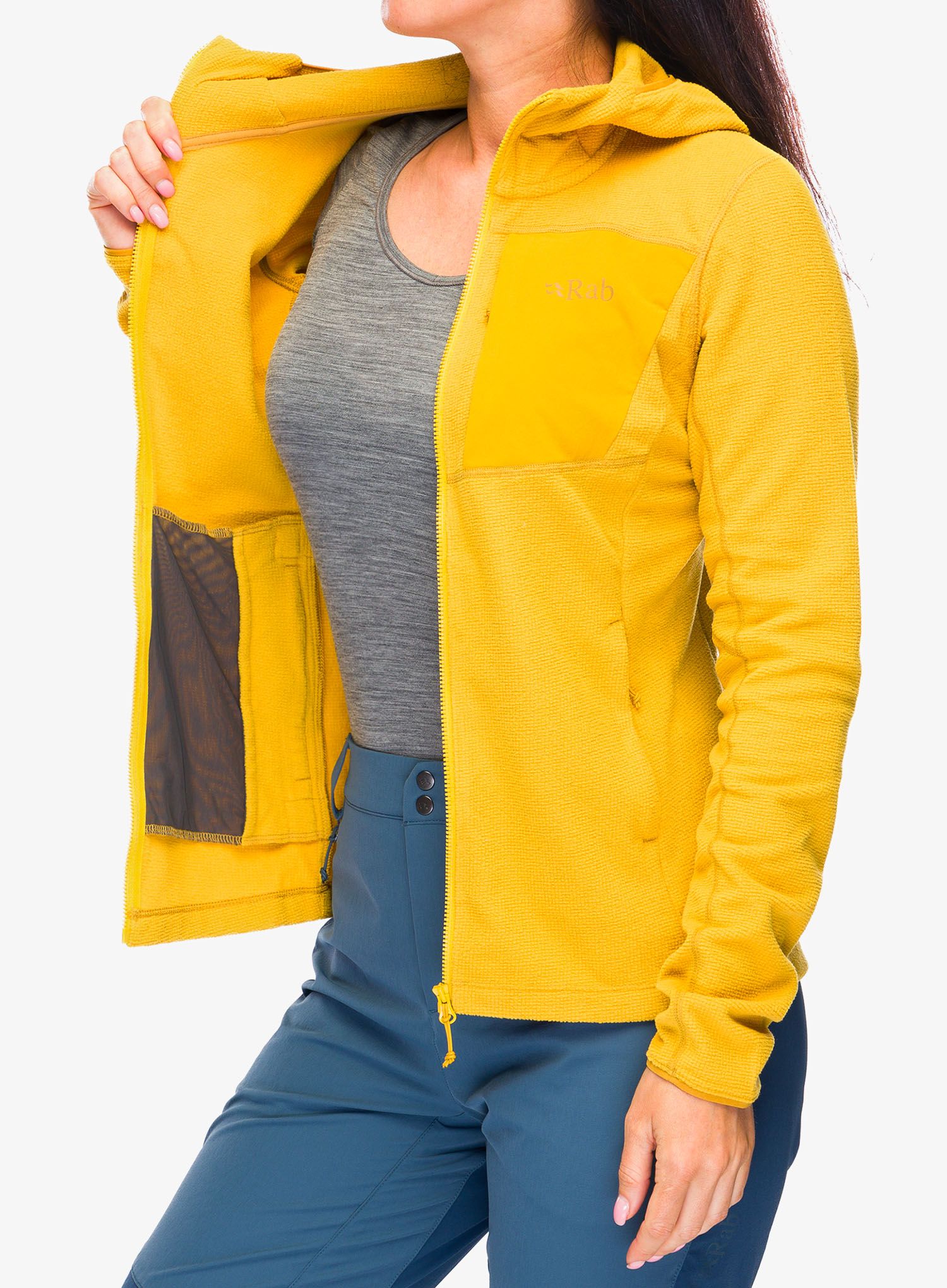 Кофта з каптуром жіноча Rab Tecton Hoody - sahara
