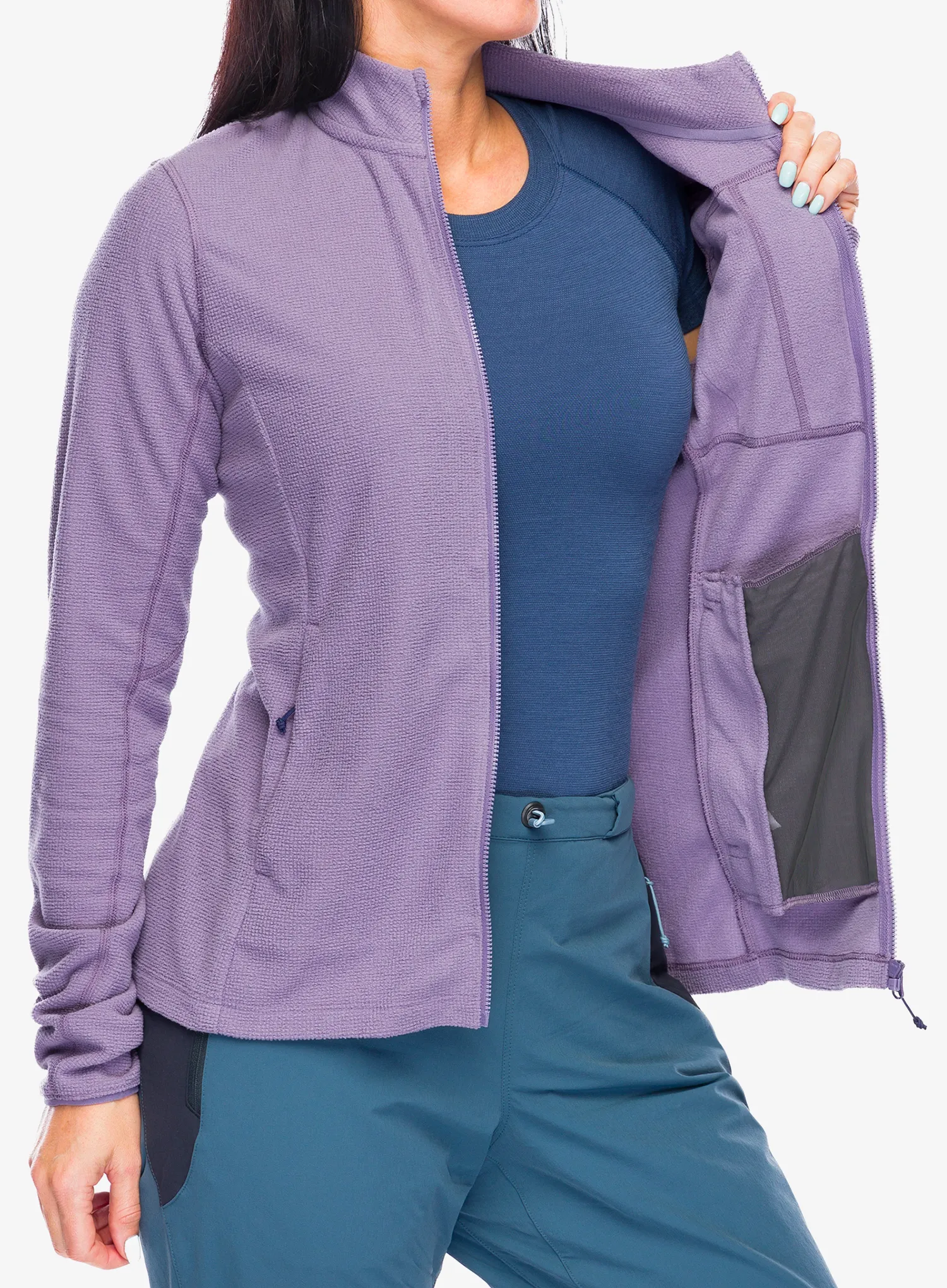 Кофта на замку жіноча Rab Tecton Jacket - purple sage