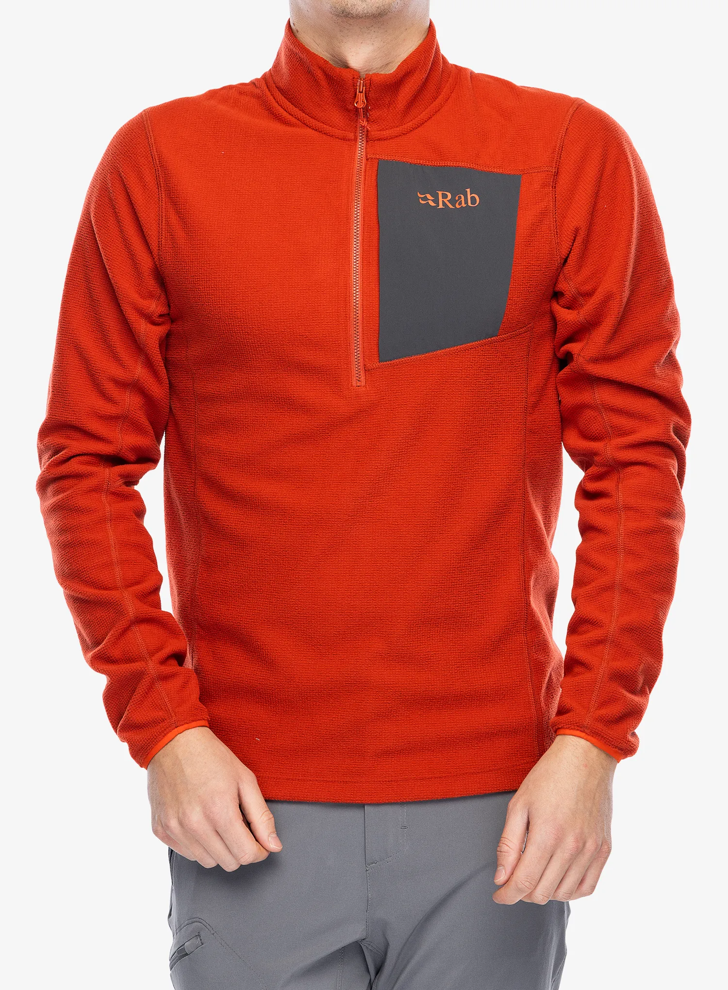 Кофта на блискавці 1/2 Rab Tecton Pull-On - red clay