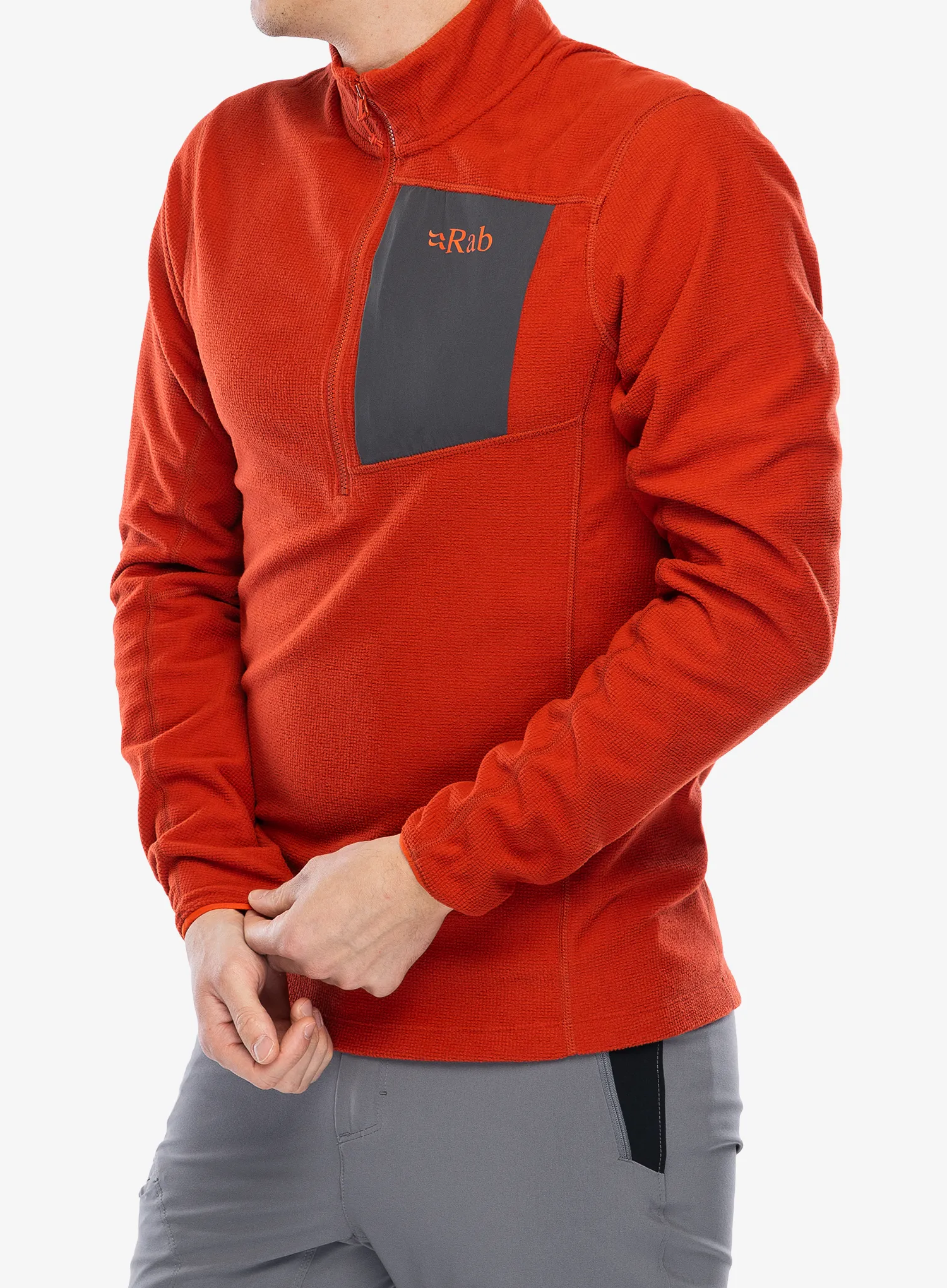 Кофта на блискавці 1/2 Rab Tecton Pull-On - red clay