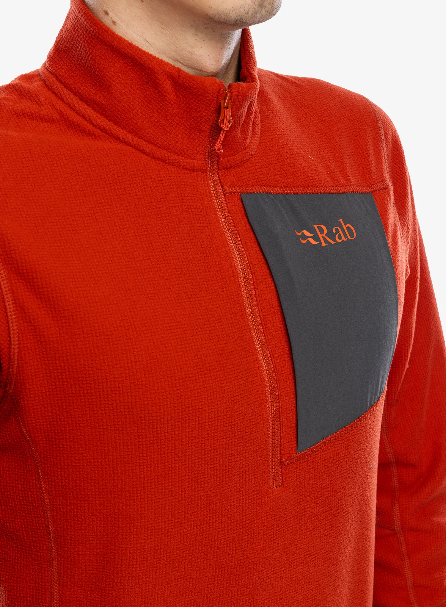 Кофта на блискавці 1/2 Rab Tecton Pull-On - red clay