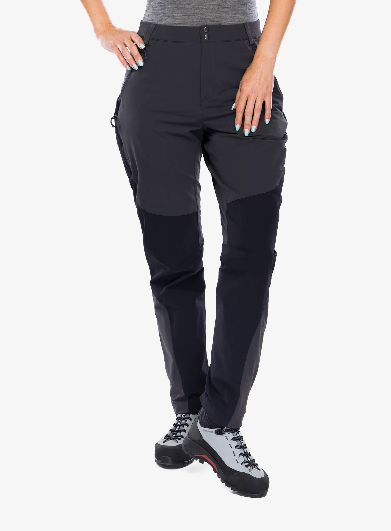 Штани трекінгові жіночі Rab Torque Mountain Pants - anthracite/black