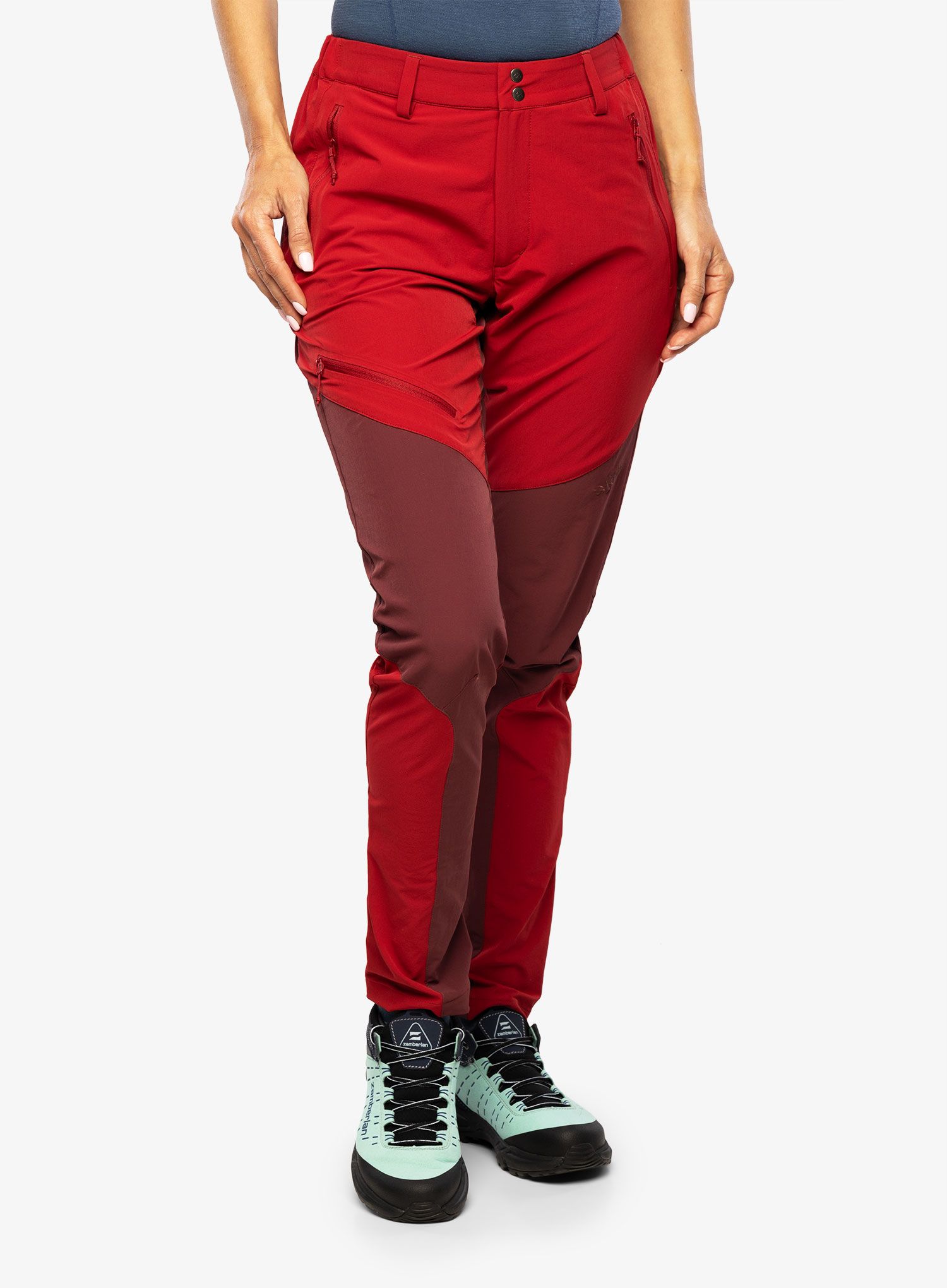 Штани жіночі Rab Torque Mountain Pants - crimson/deep heather