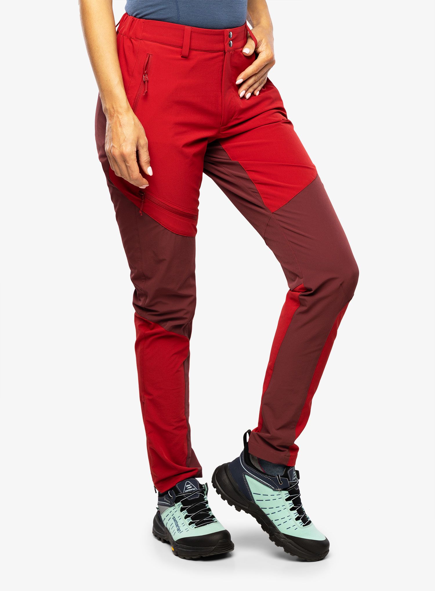 Штани жіночі Rab Torque Mountain Pants - crimson/deep heather