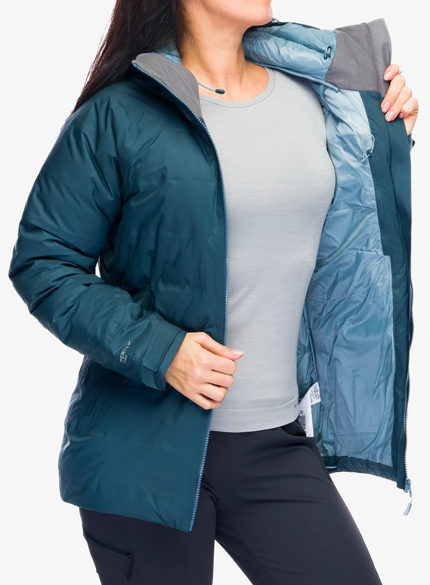 Пуховик жіноча Rab Valiance Jacket - orion blue