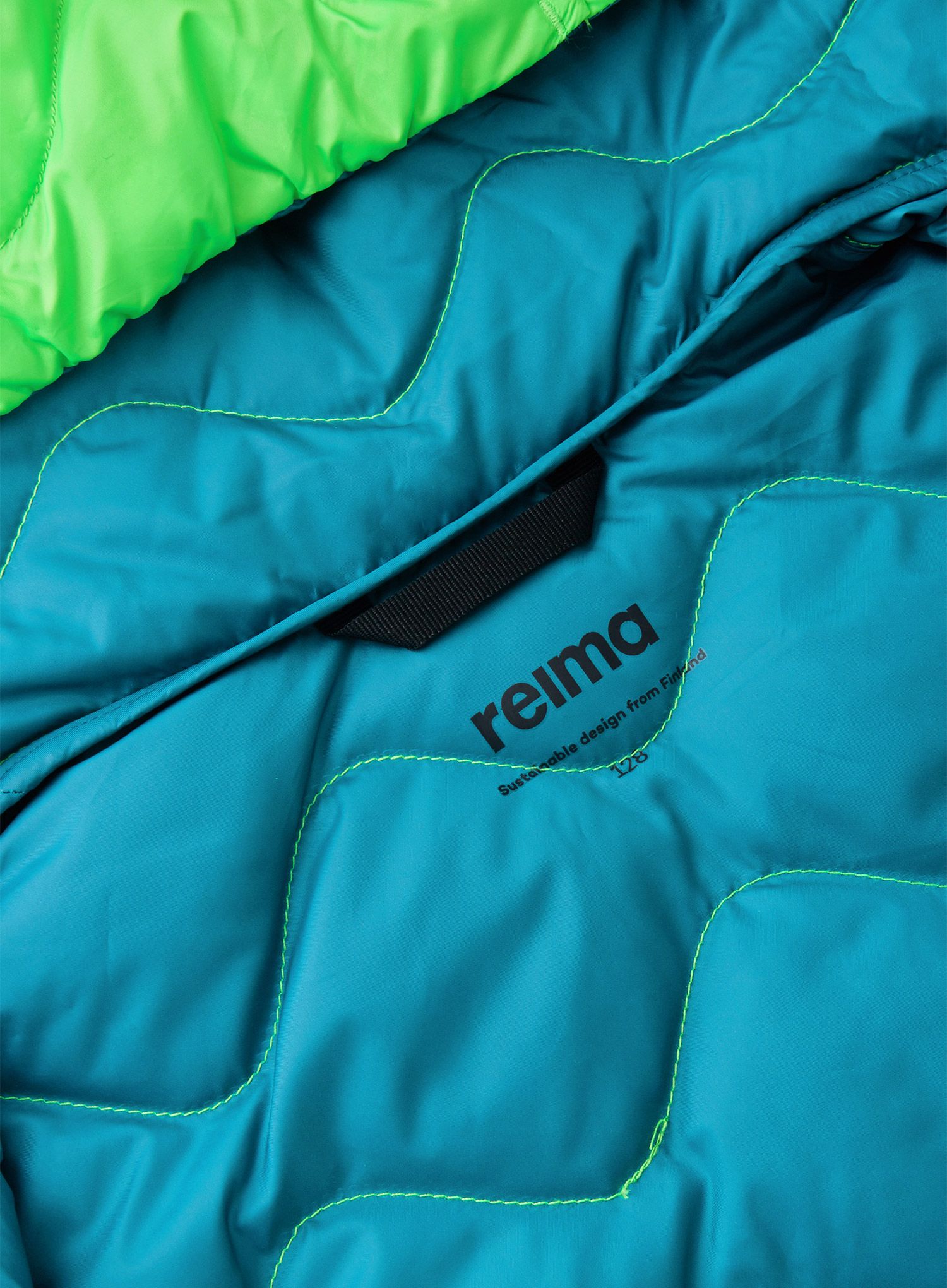 Куртка дитяча Reima Fossila - neon green