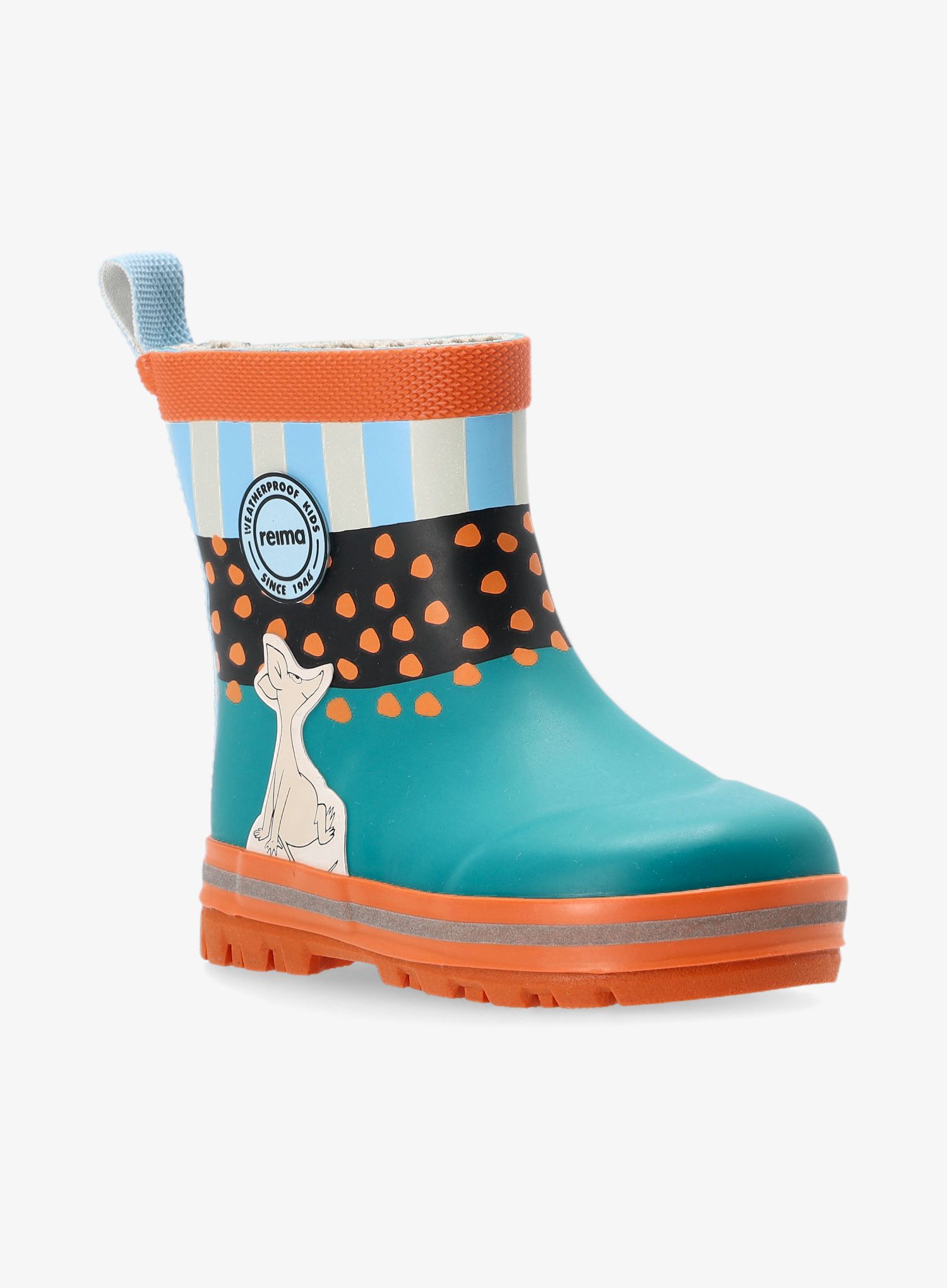 Чоботи гумові дитячі Reima Magisk Moomin - dark orange