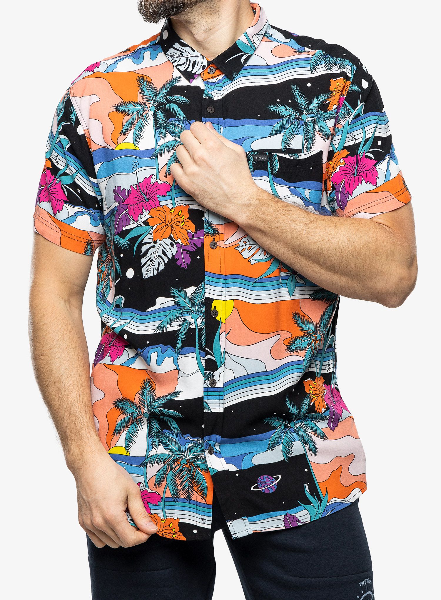 Сорочка Rip Curl Party Pack S/S Shirt - black