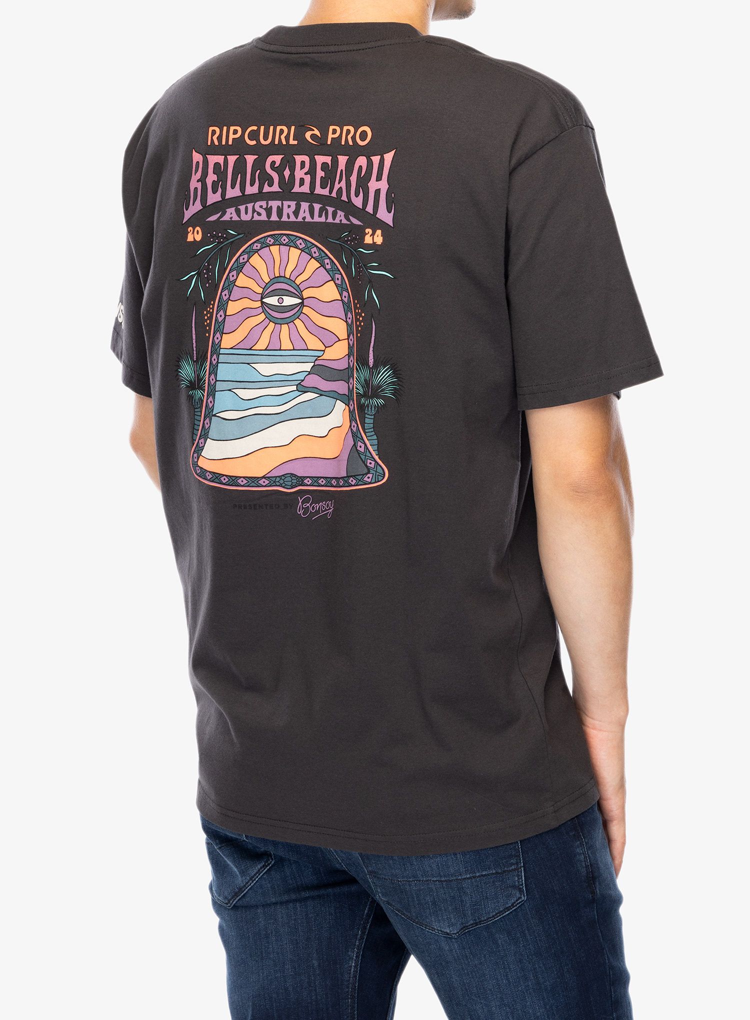 Футболка бавовняна Rip Curl Pro 24 Line Up Tee - washed black
