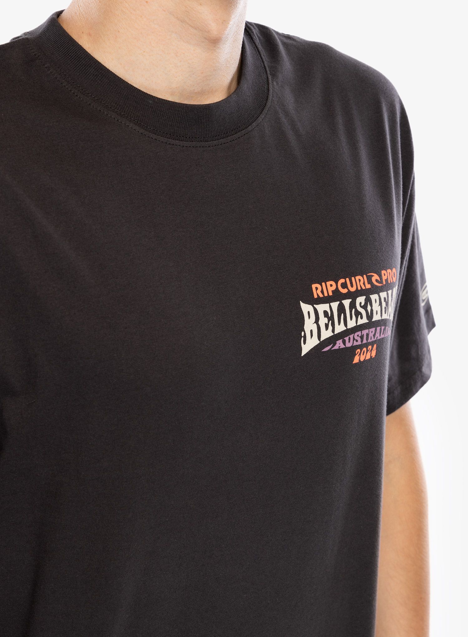 Футболка бавовняна Rip Curl Pro 24 Line Up Tee - washed black