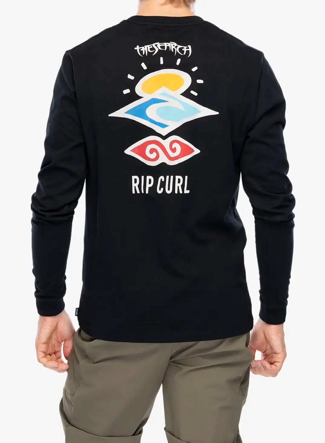 Лонгслів Rip Curl Search Icon L/S Tee - black/black