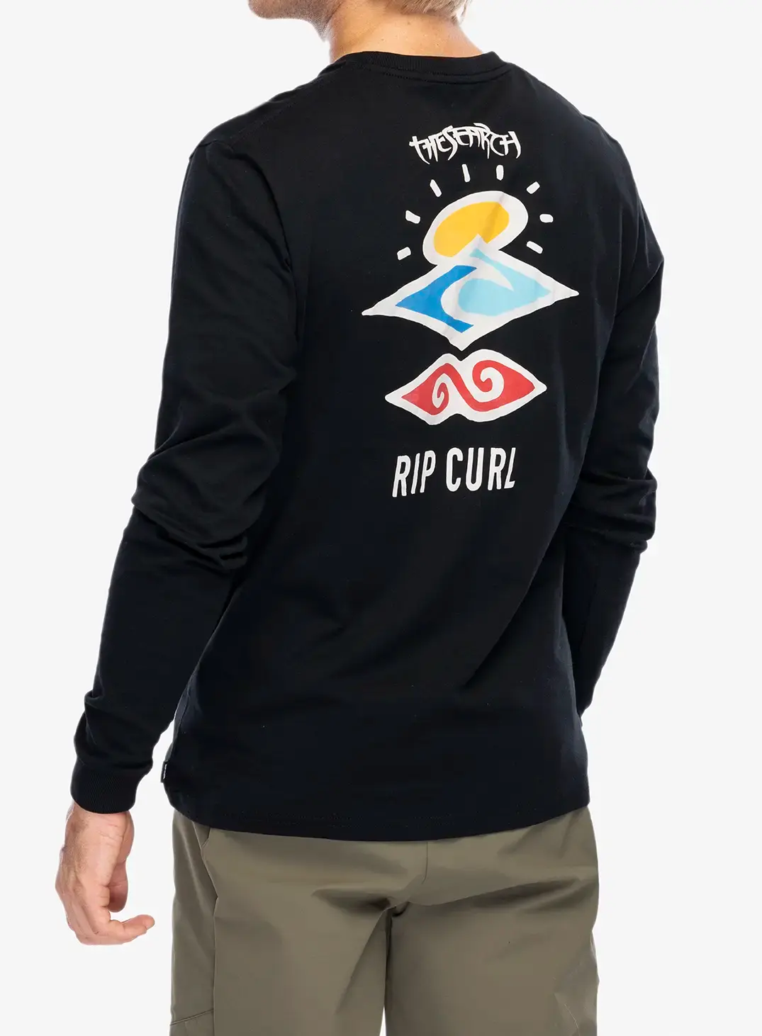 Лонгслів Rip Curl Search Icon L/S Tee - black/black