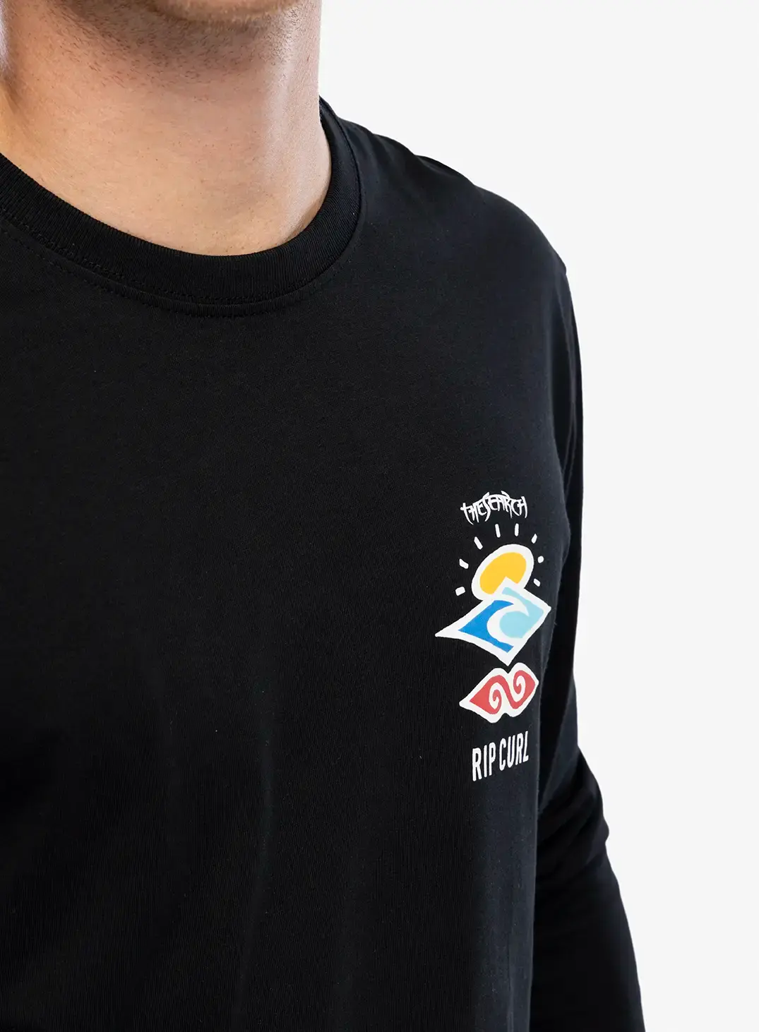 Лонгслів Rip Curl Search Icon L/S Tee - black/black