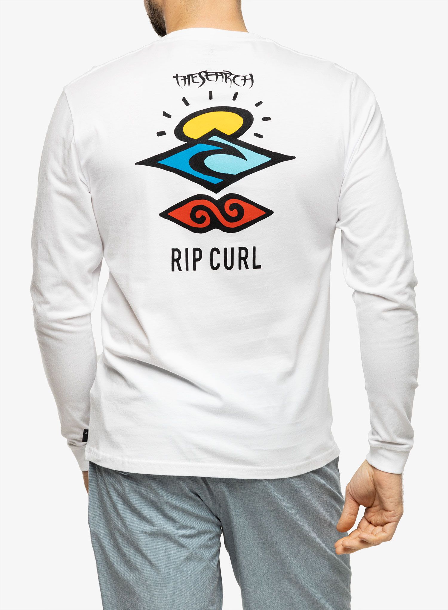Лонгслів Rip Curl Search Icon L/S Tee - white