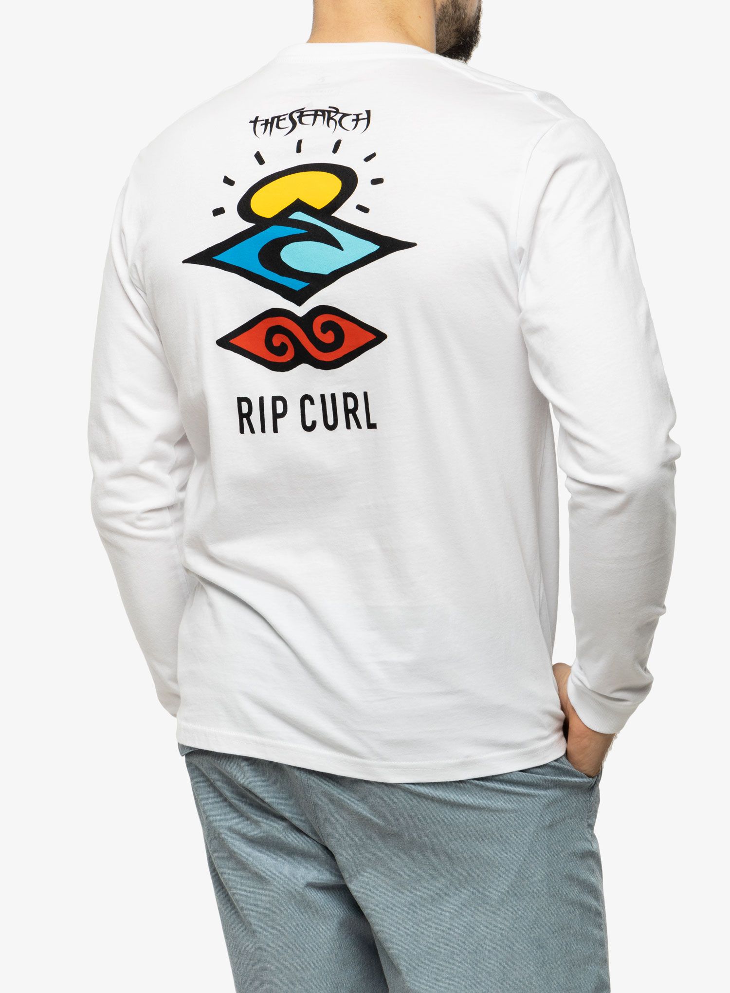 Лонгслів Rip Curl Search Icon L/S Tee - white