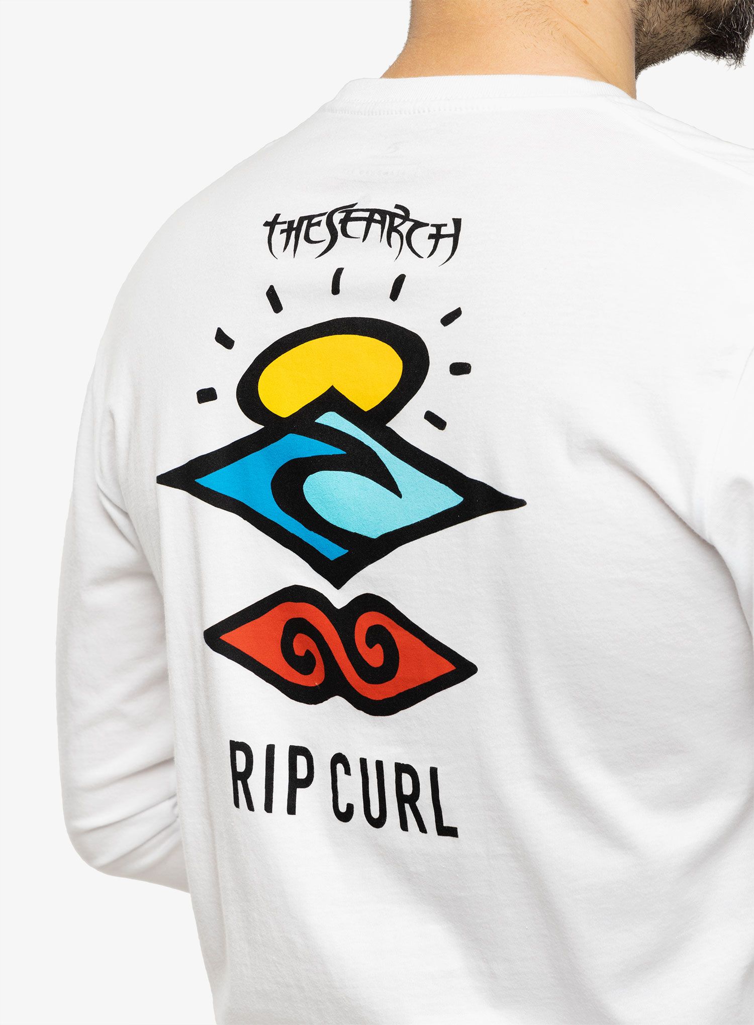 Лонгслів Rip Curl Search Icon L/S Tee - white