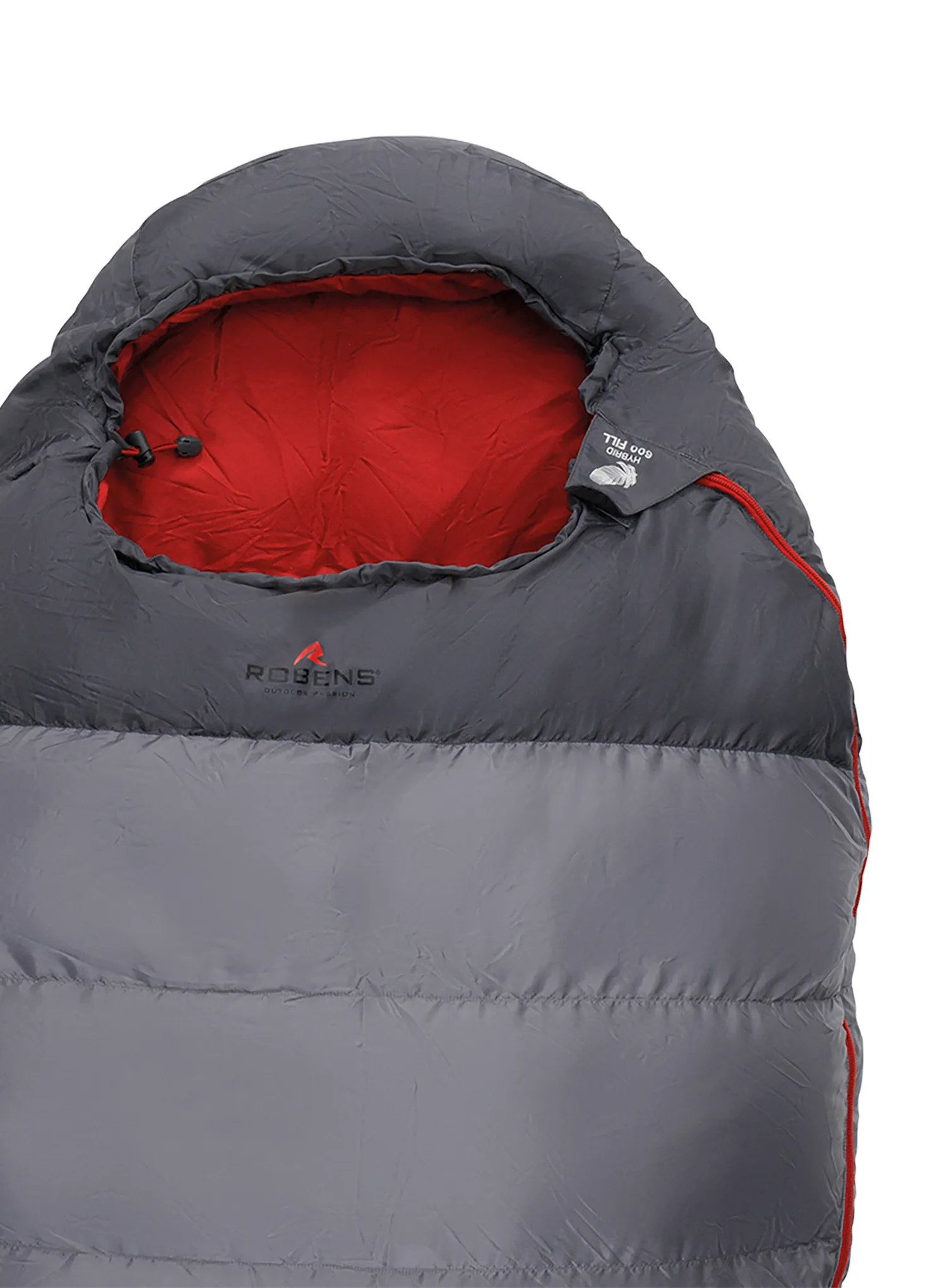 Спальний мішок пуховий Robens Gully 600 (195 cm) - gray