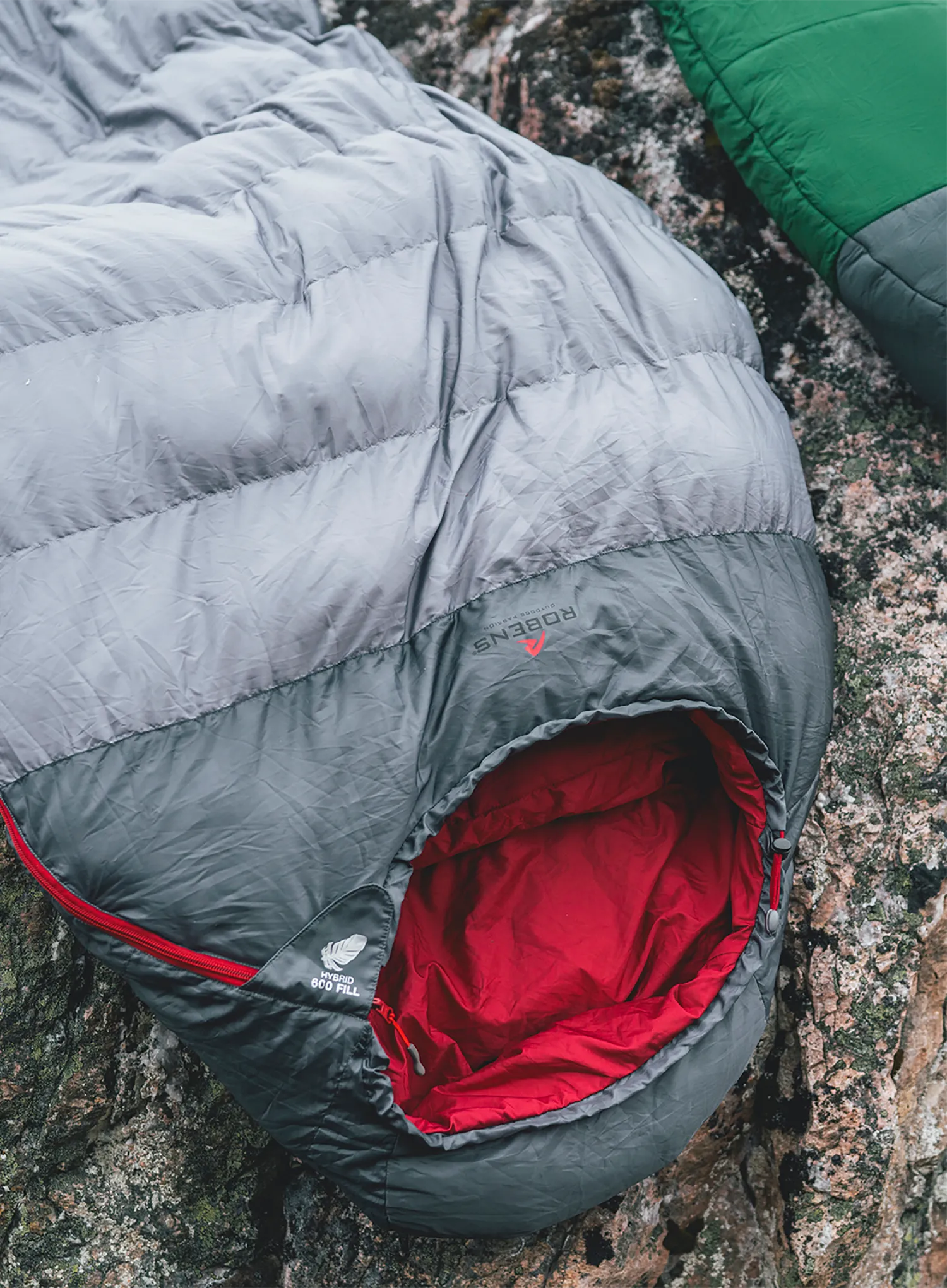 Спальний мішок пуховий Robens Gully 600 (195 cm) - gray