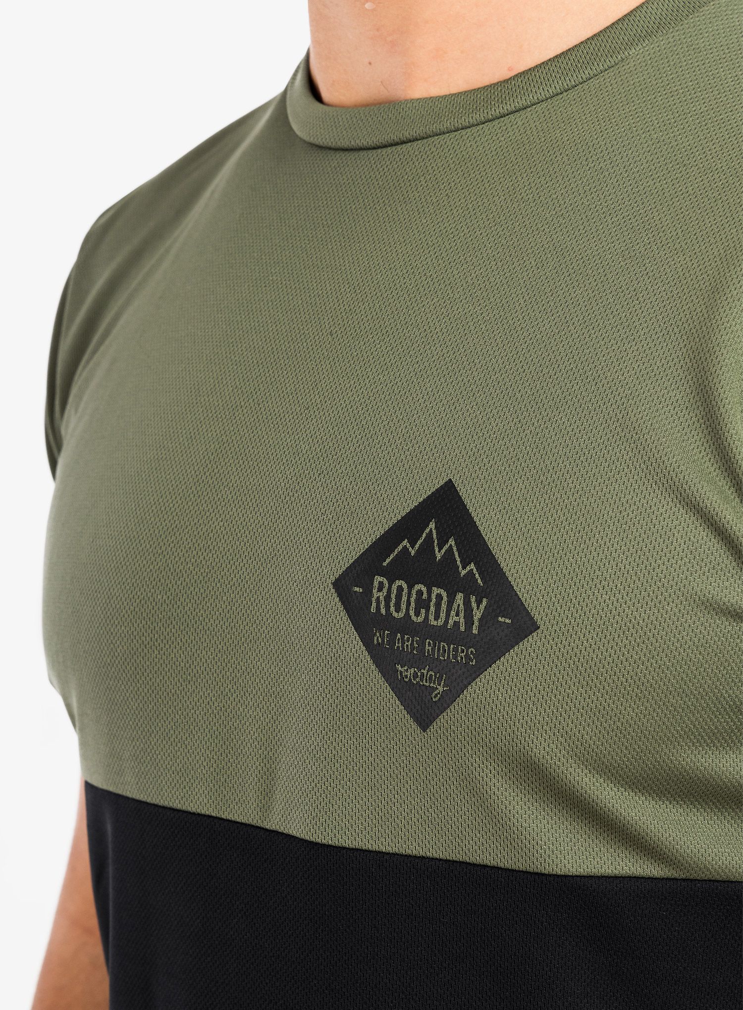 Велофутболка Rocday Double - green/blue