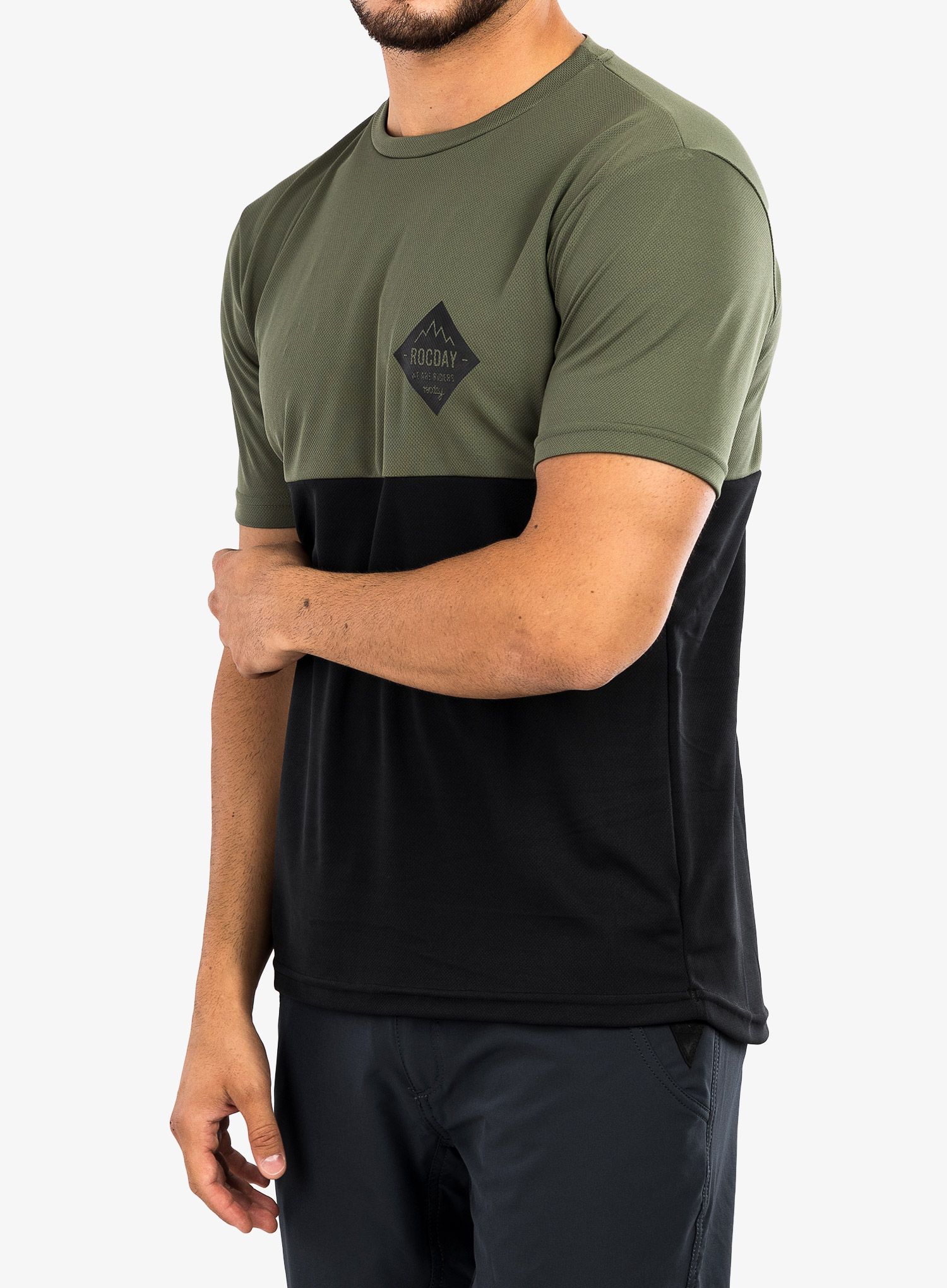 Велофутболка Rocday Double - green/blue